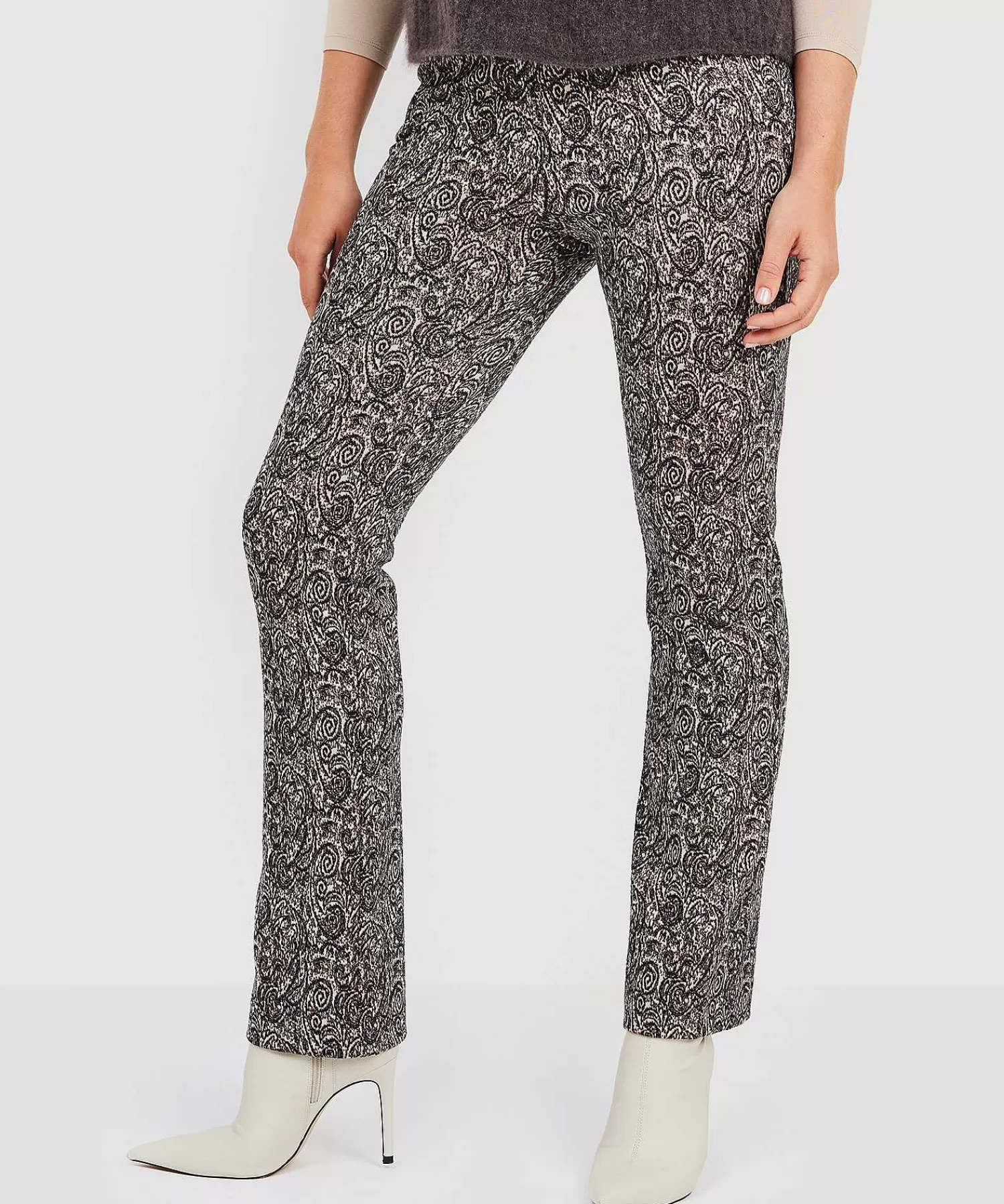 No Man's Land Pantalones Acampanados Estampado De Cachemira Hot