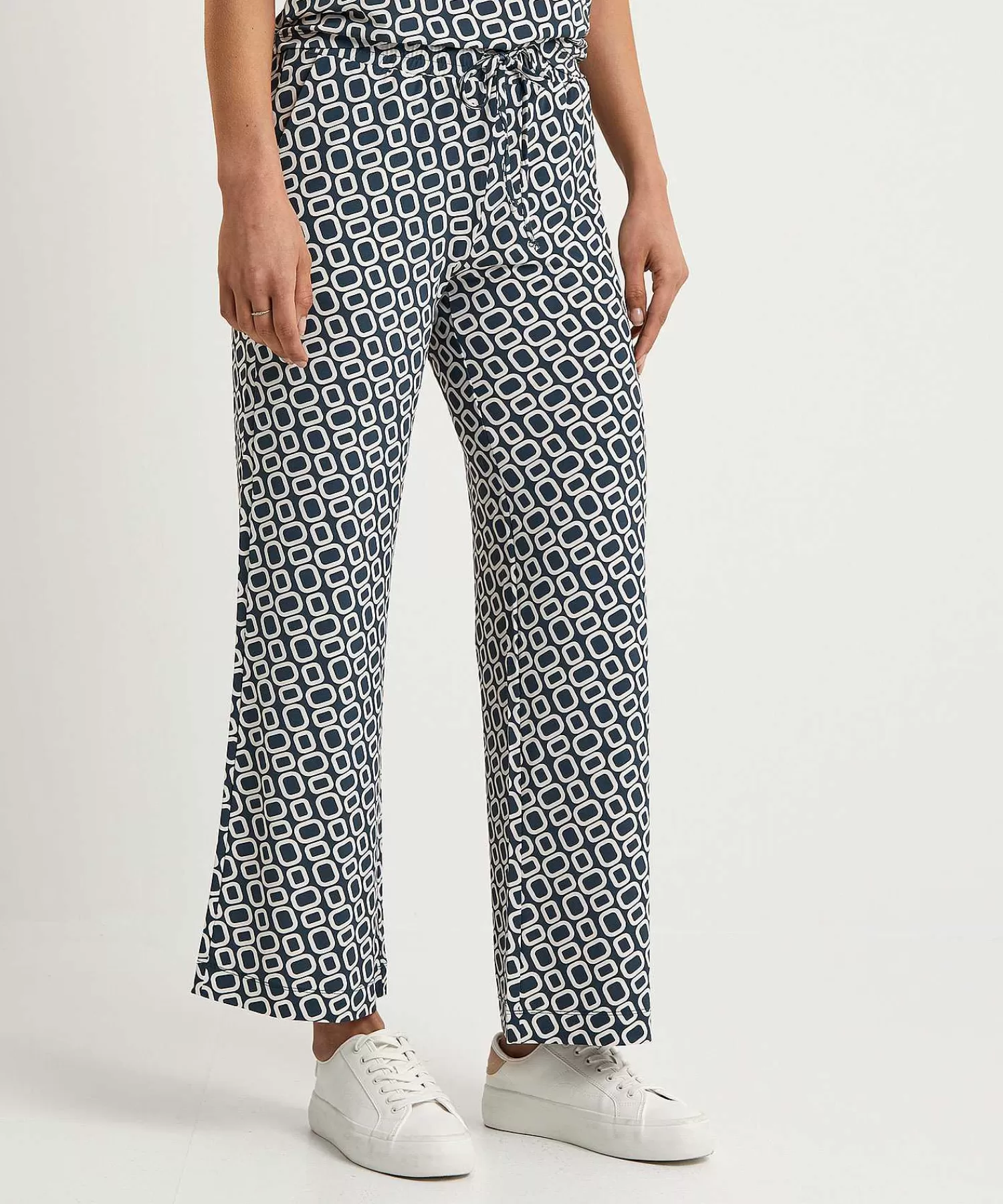 No Man's Land Pantalones Palazzo Recortados Slinky Retro Fashion