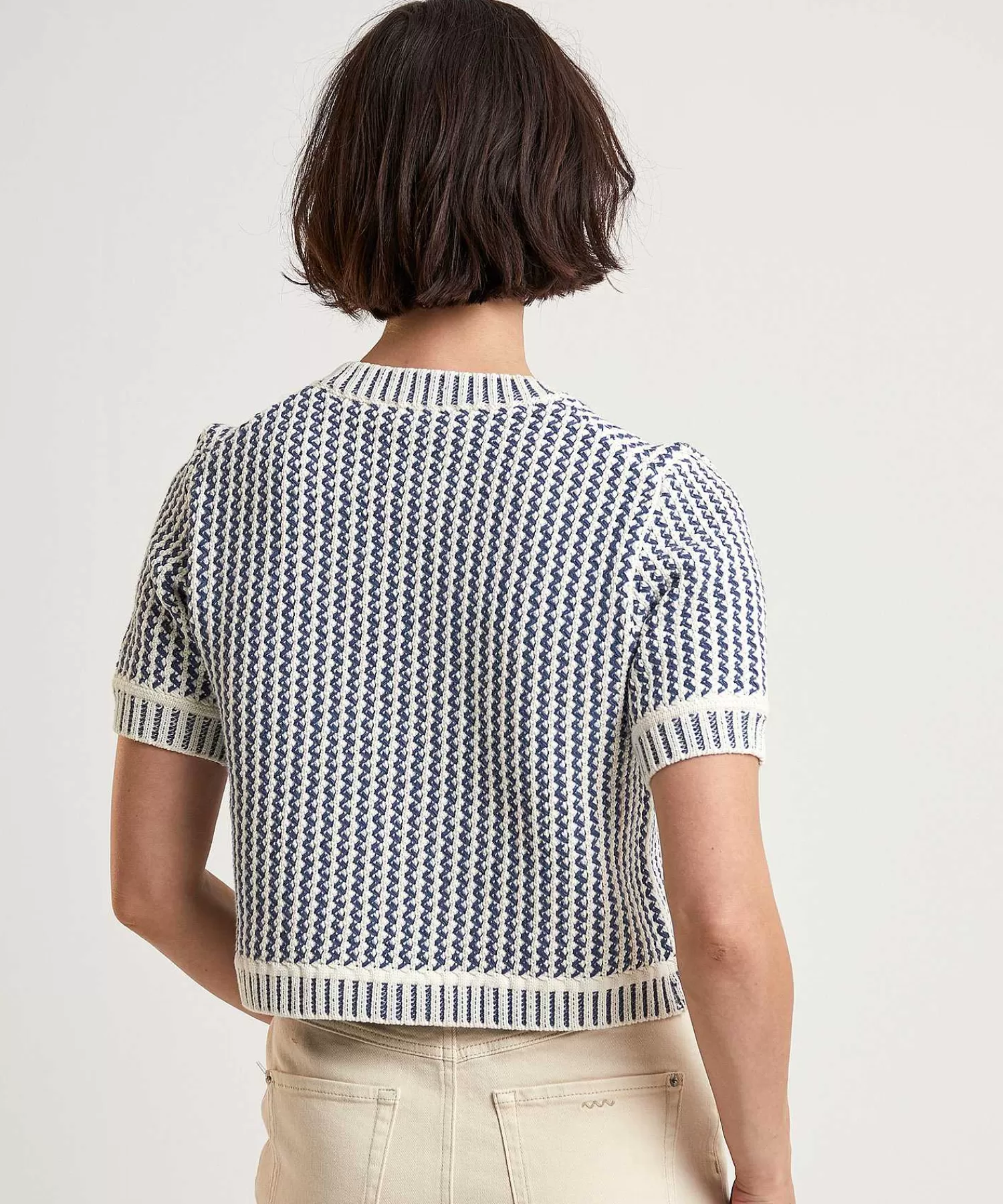 OUI Cardigan Corto Bicolor Discount