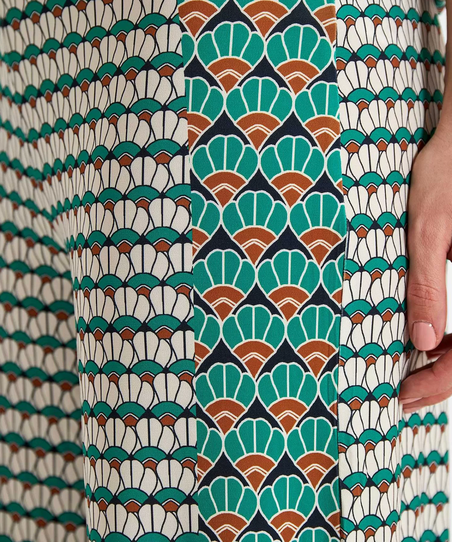 OUI Slinky Pantalones Anchos Con Estampado Retro Fashion