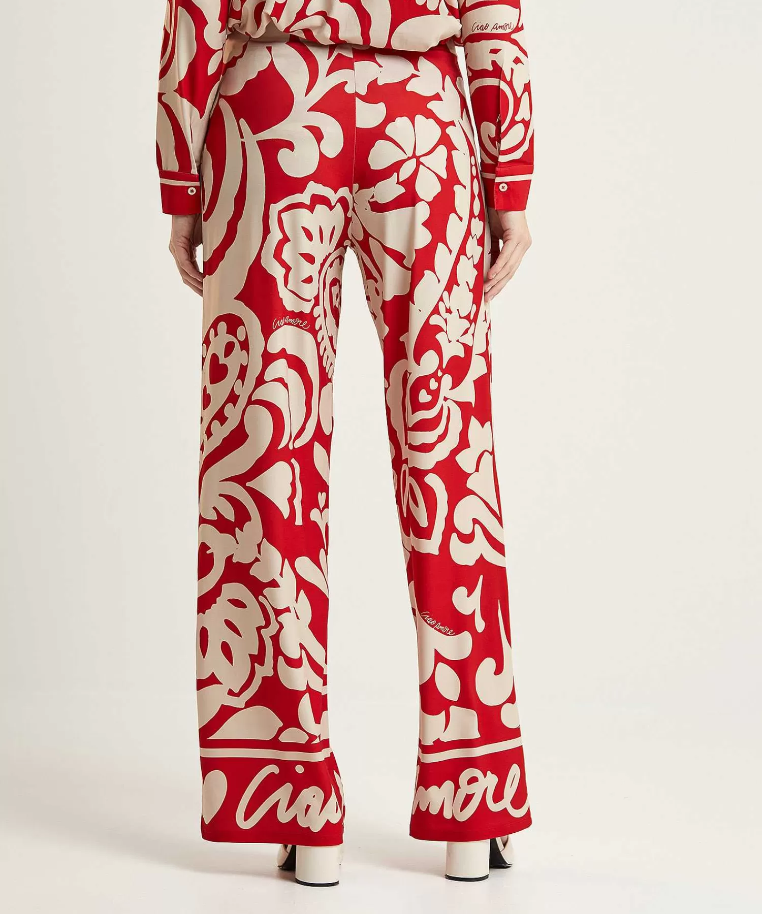 OUI Slinky Pantalones Palazzo Estampado New