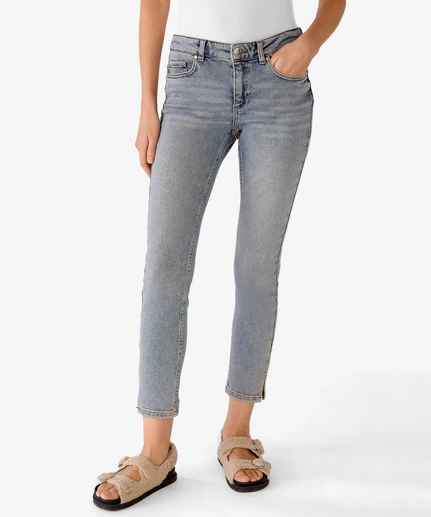 OUI Vaqueros Capri Con Aberturas Ajustadas Best Sale