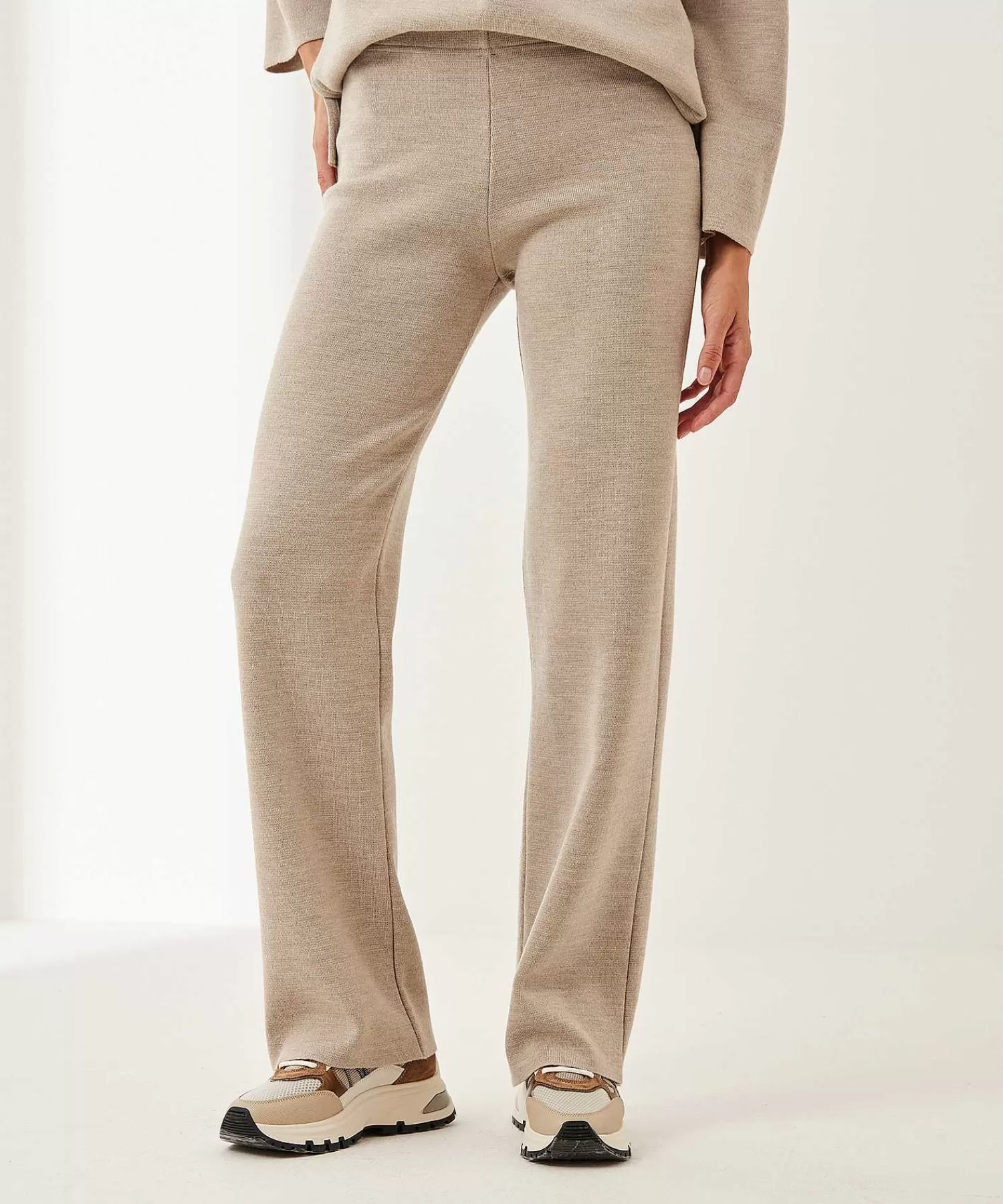 LaSalle Pantalon Ancho Punta Knit New