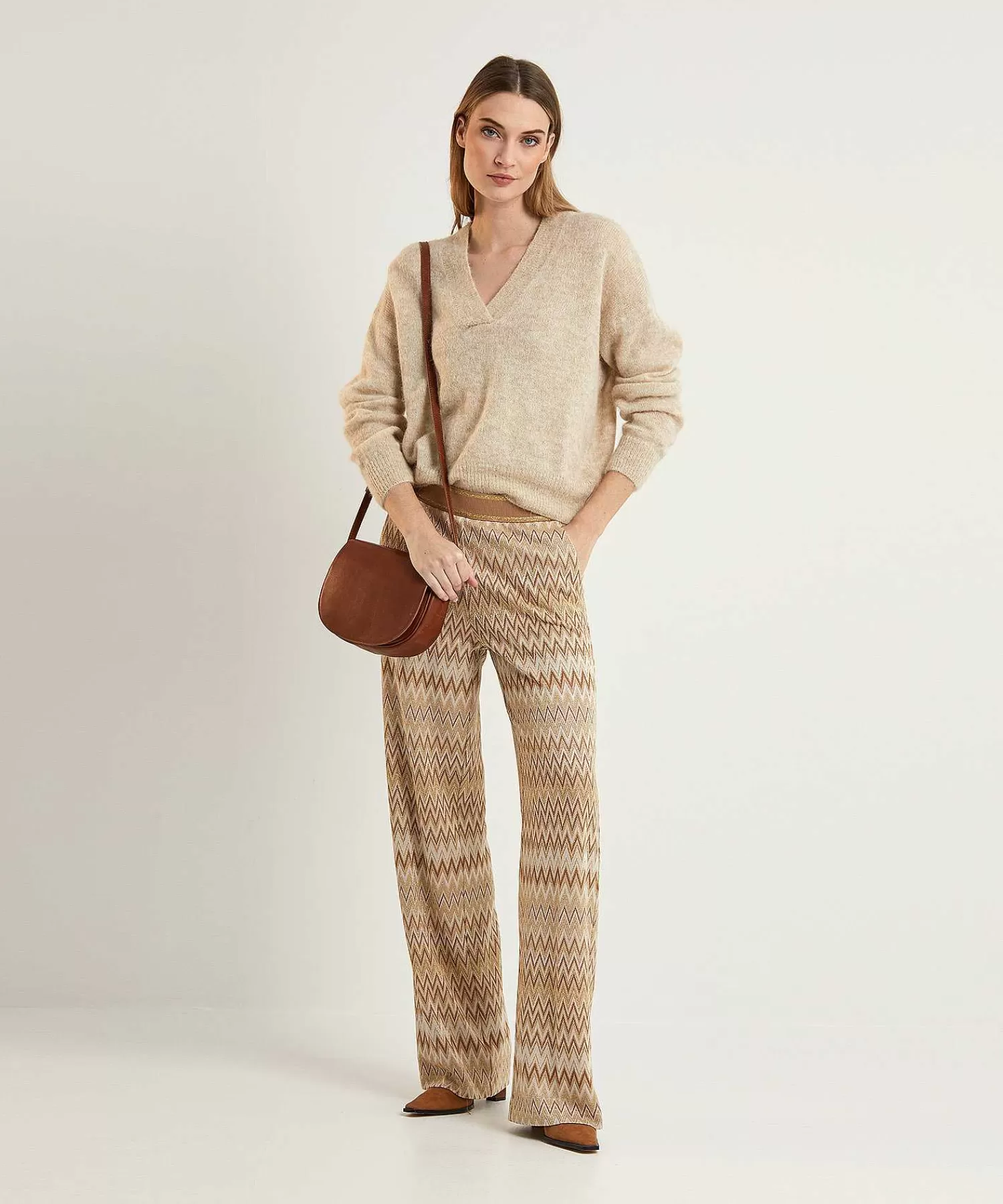 Rosner Pantalon Ancho Lurex Mara Fashion