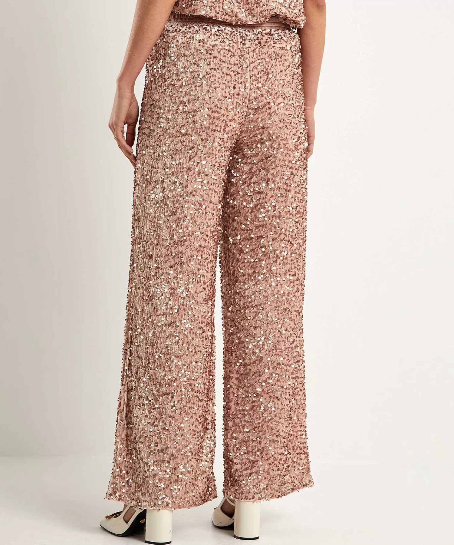 Summum Pantalon Ancho Lentejuelas Clearance