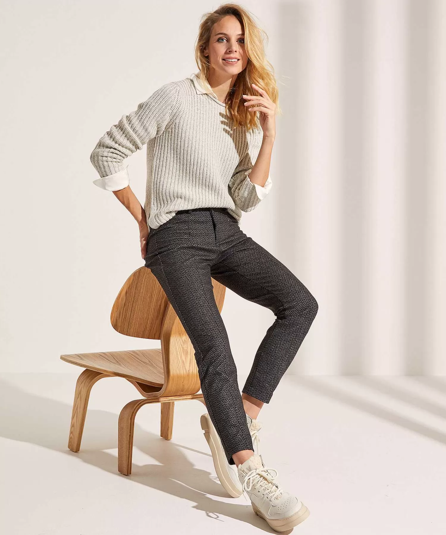 Brax Pantalon Con Estampado Zigzag Shakira Outlet