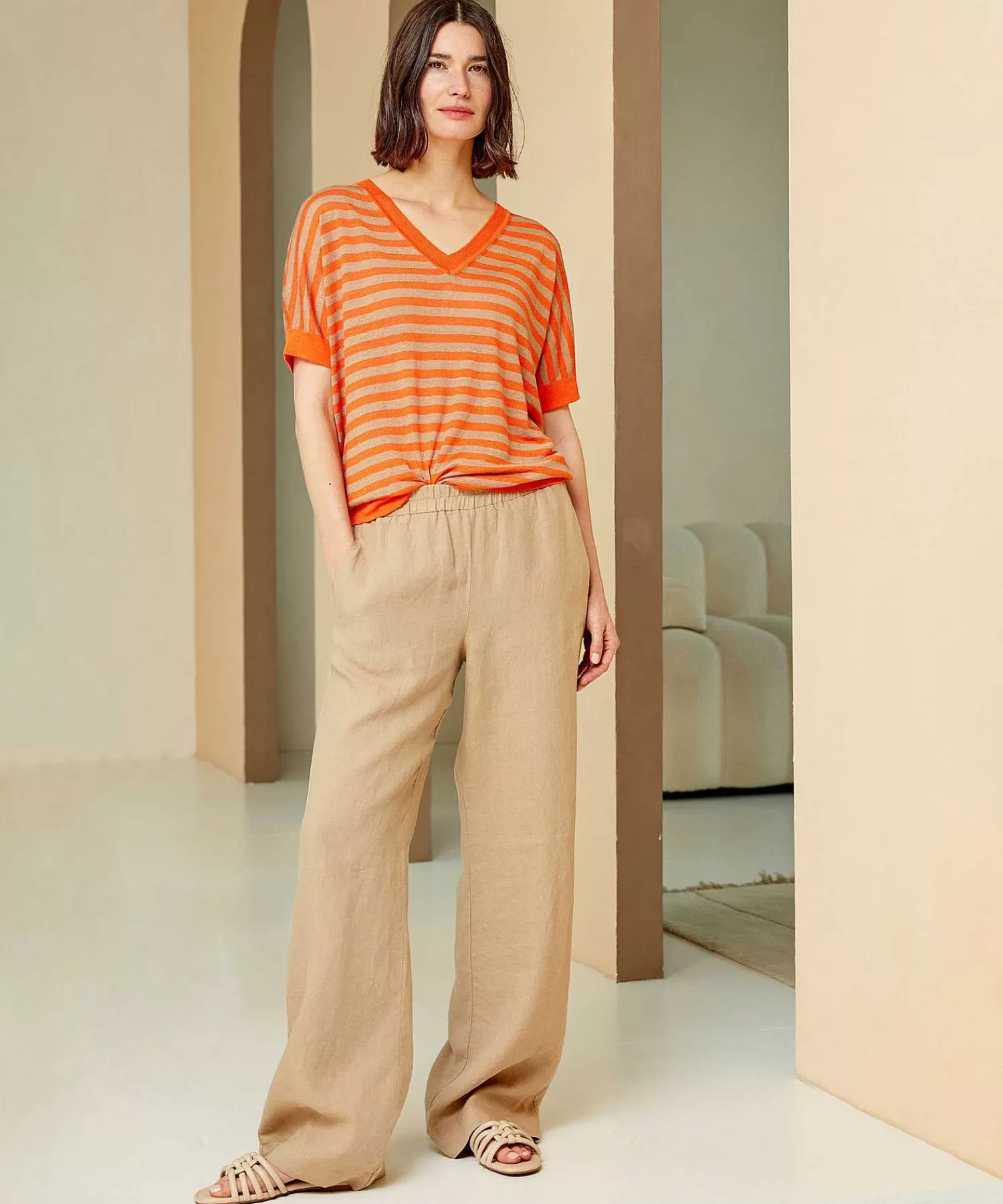 KYRA Pantalon Lino Lieke Cheap