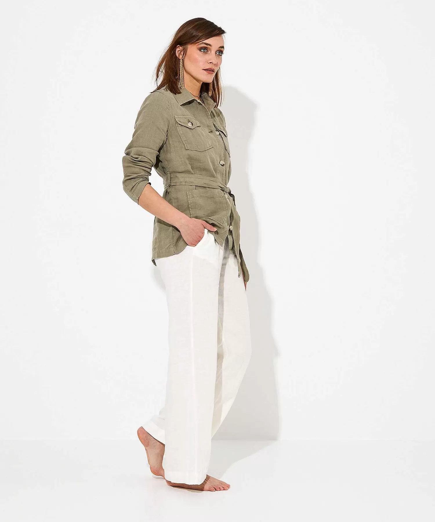 KYRA Pantalon Lino Lieke Best Sale