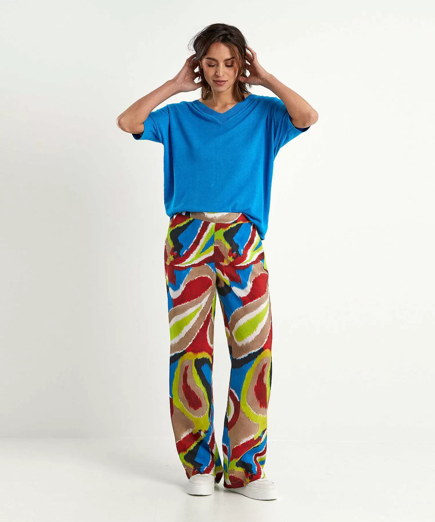 KYRA Pantalon Multicolor Eveline Outlet