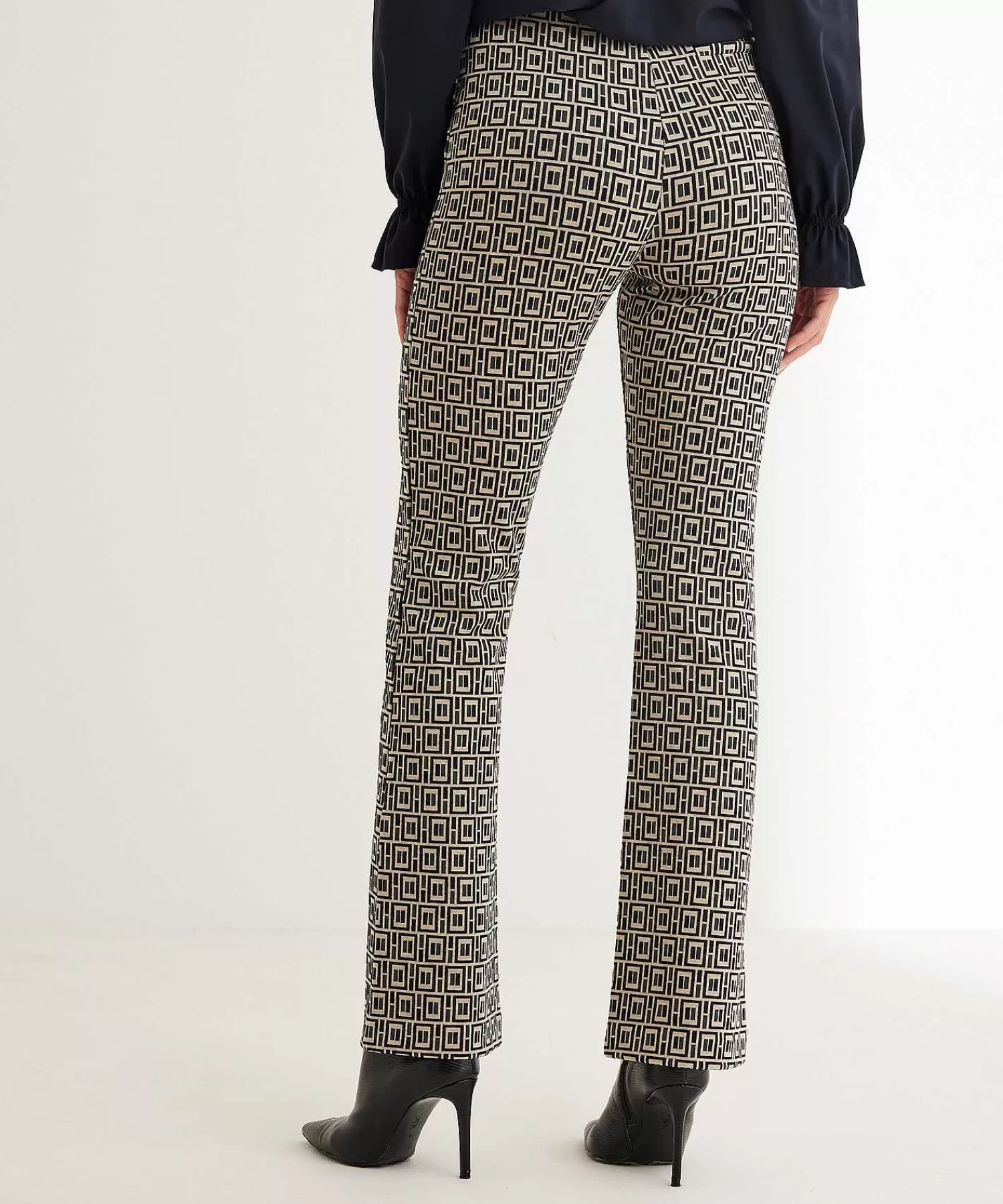 No Man's Land Pantalon Con Estampado Jacquard Best