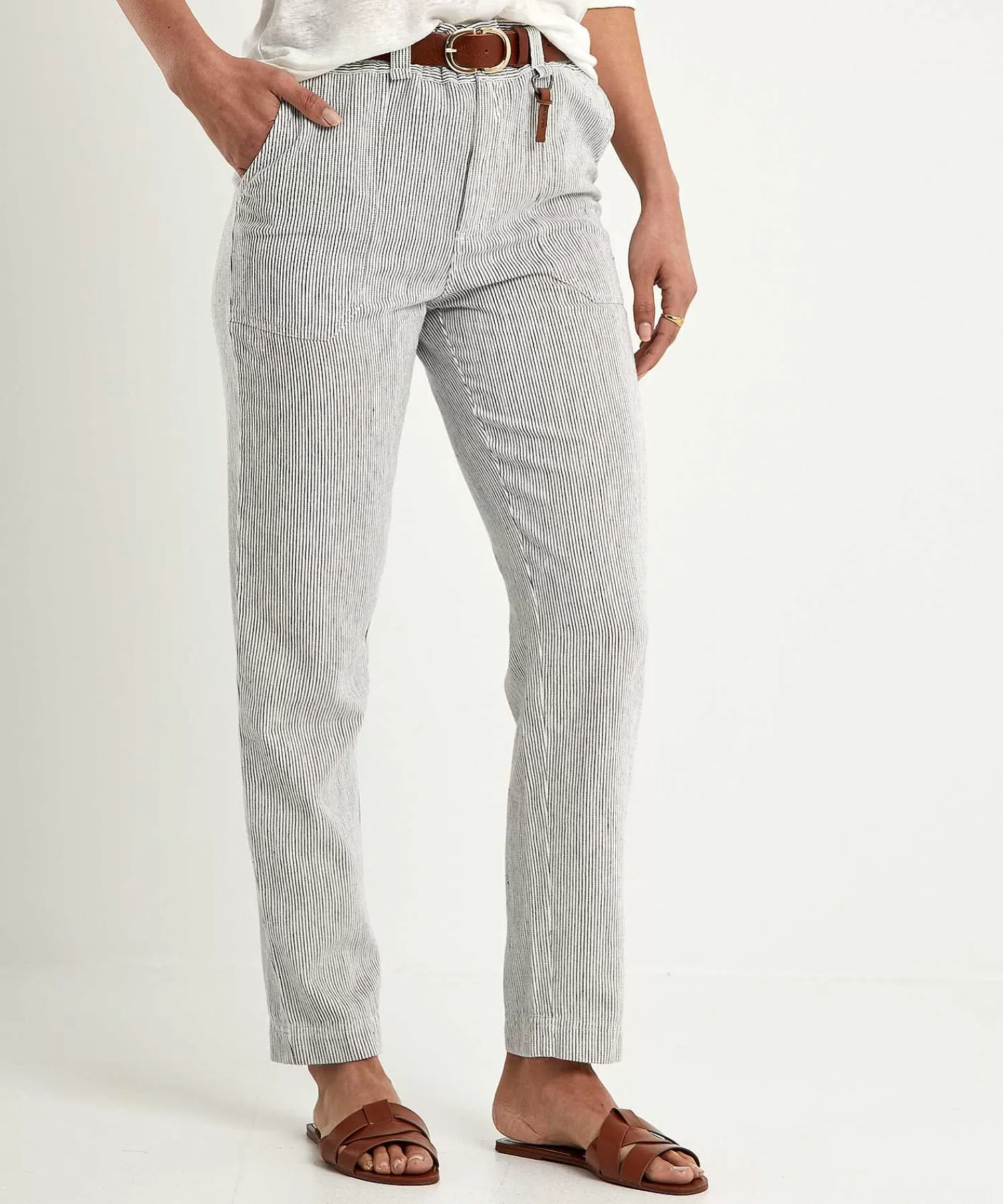 Moscow Pantalon Paperbag Moscu Con Rayas Margarita Fashion