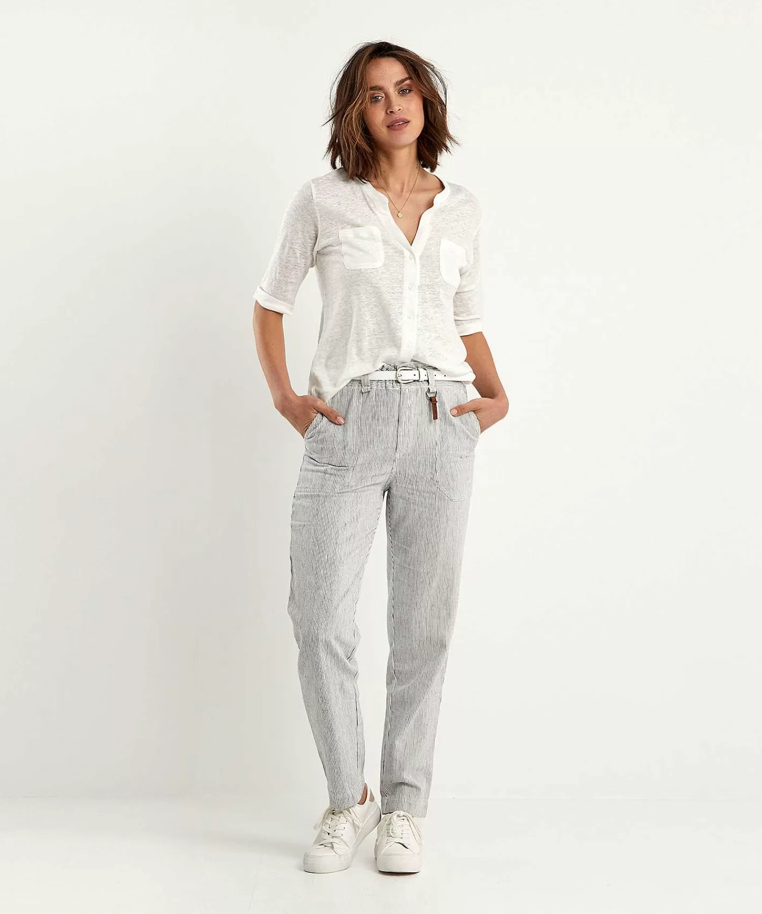 Moscow Pantalon Paperbag Moscu Con Rayas Margarita Fashion
