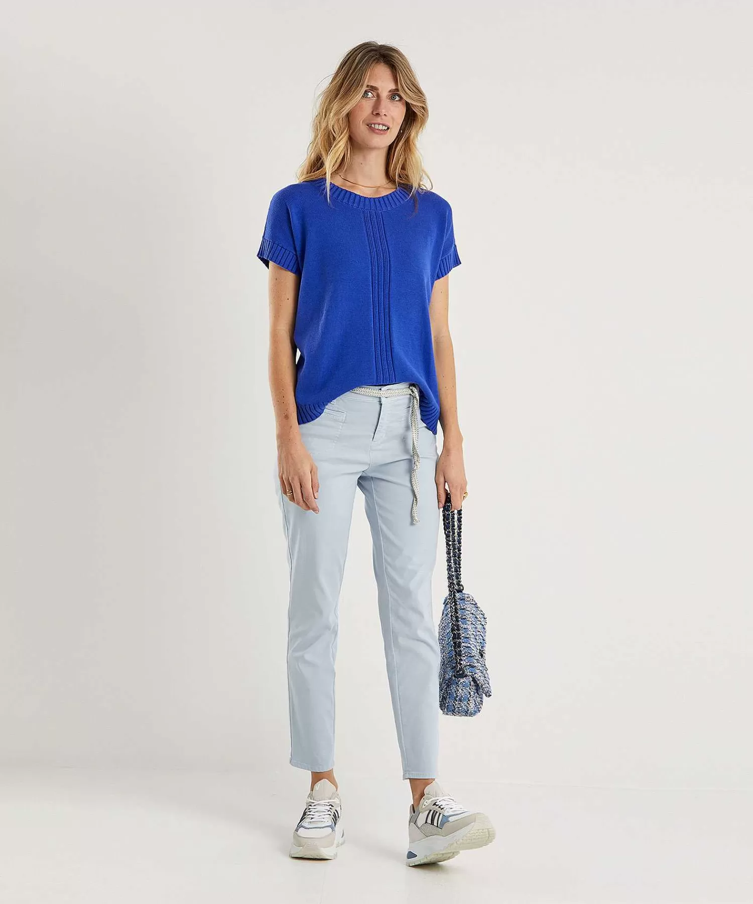 Rosner Pantalon Slim Fit Con Cinturon Alisa Sale