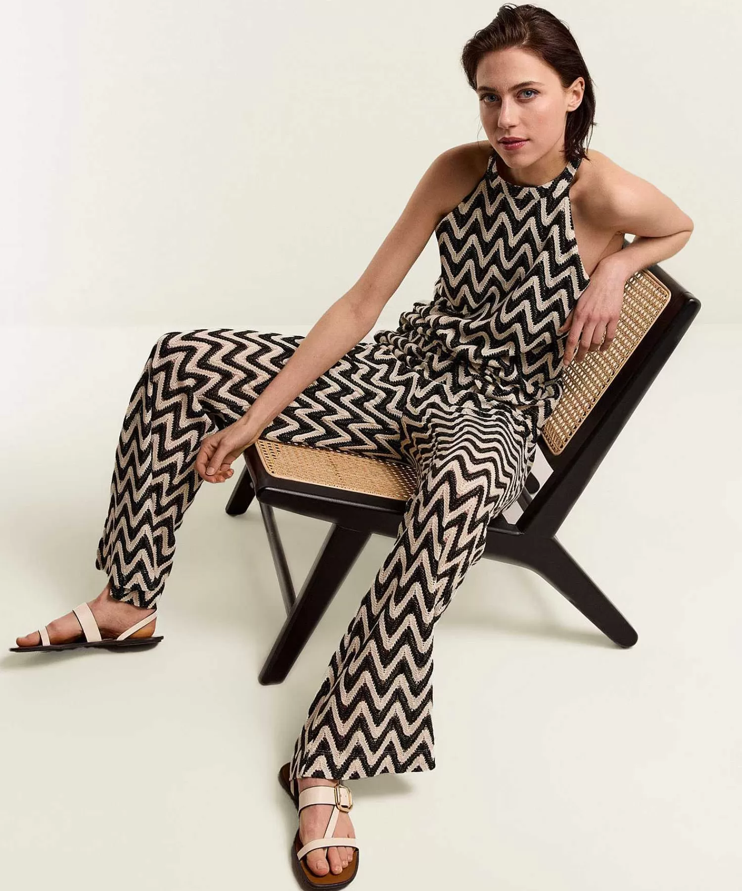 Summum Pantalon Ancho Zigzag Crochet Online