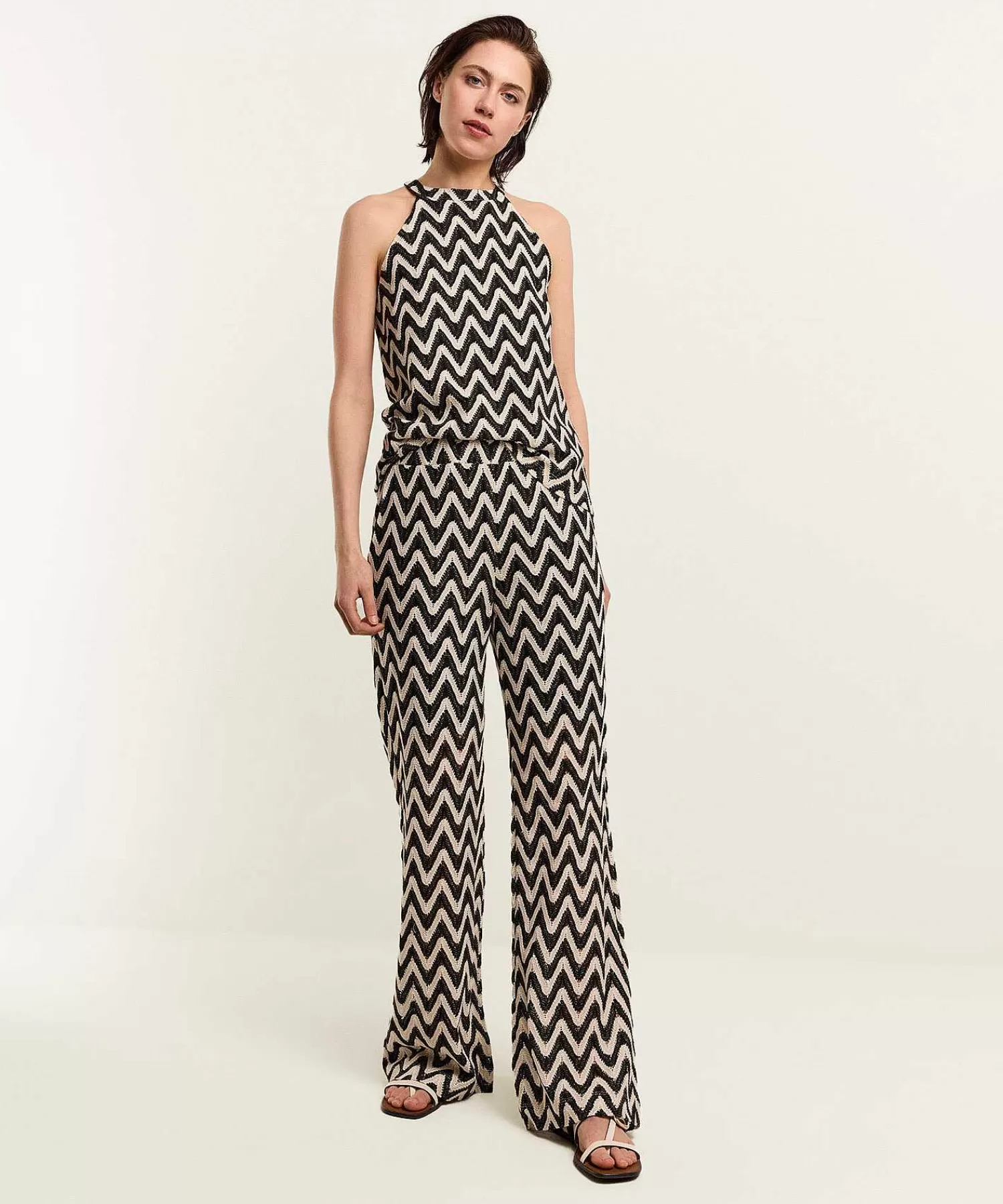 Summum Pantalon Ancho Zigzag Crochet Online
