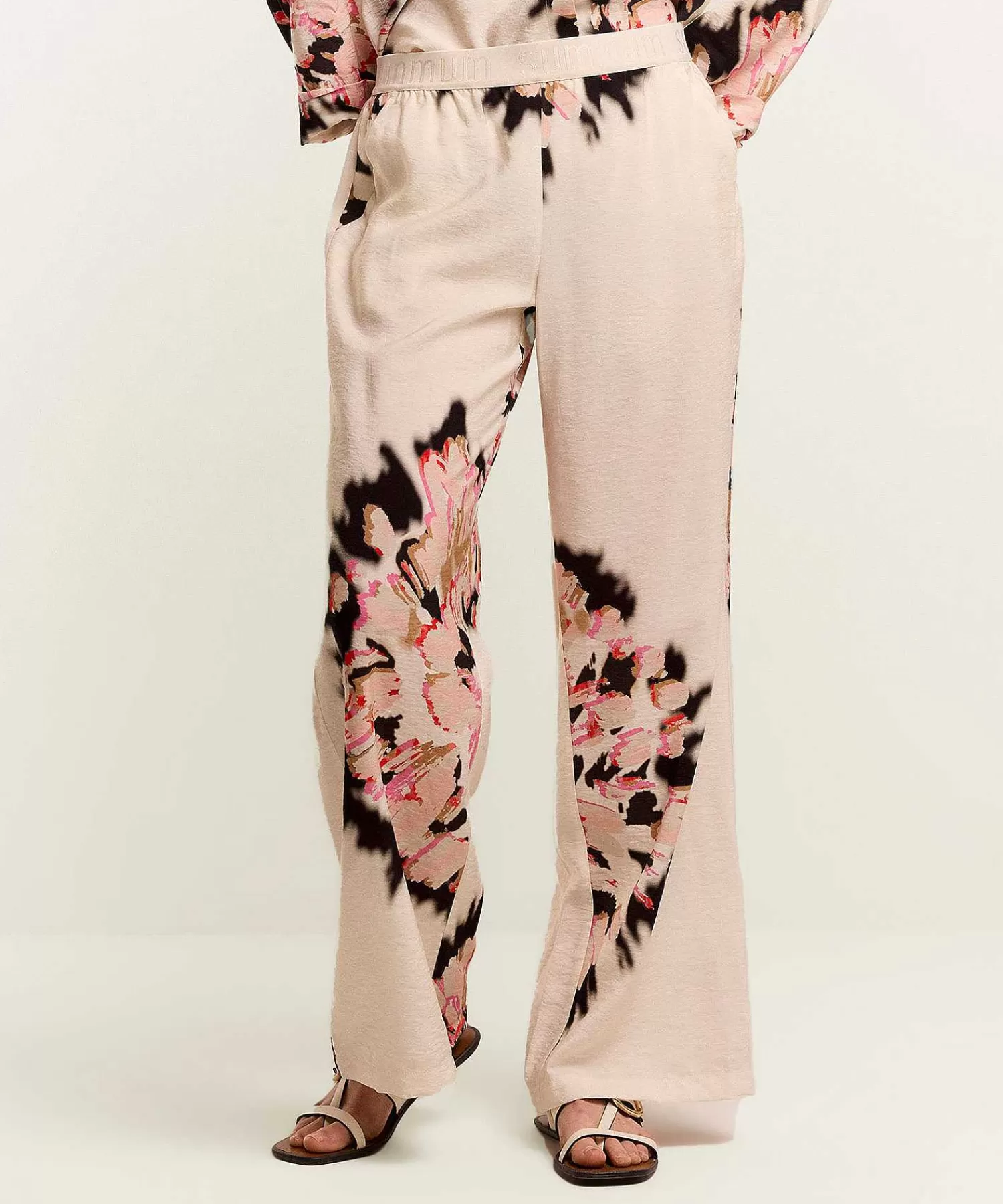 Summum Pantalon Palazzo Maxi Flor Clearance