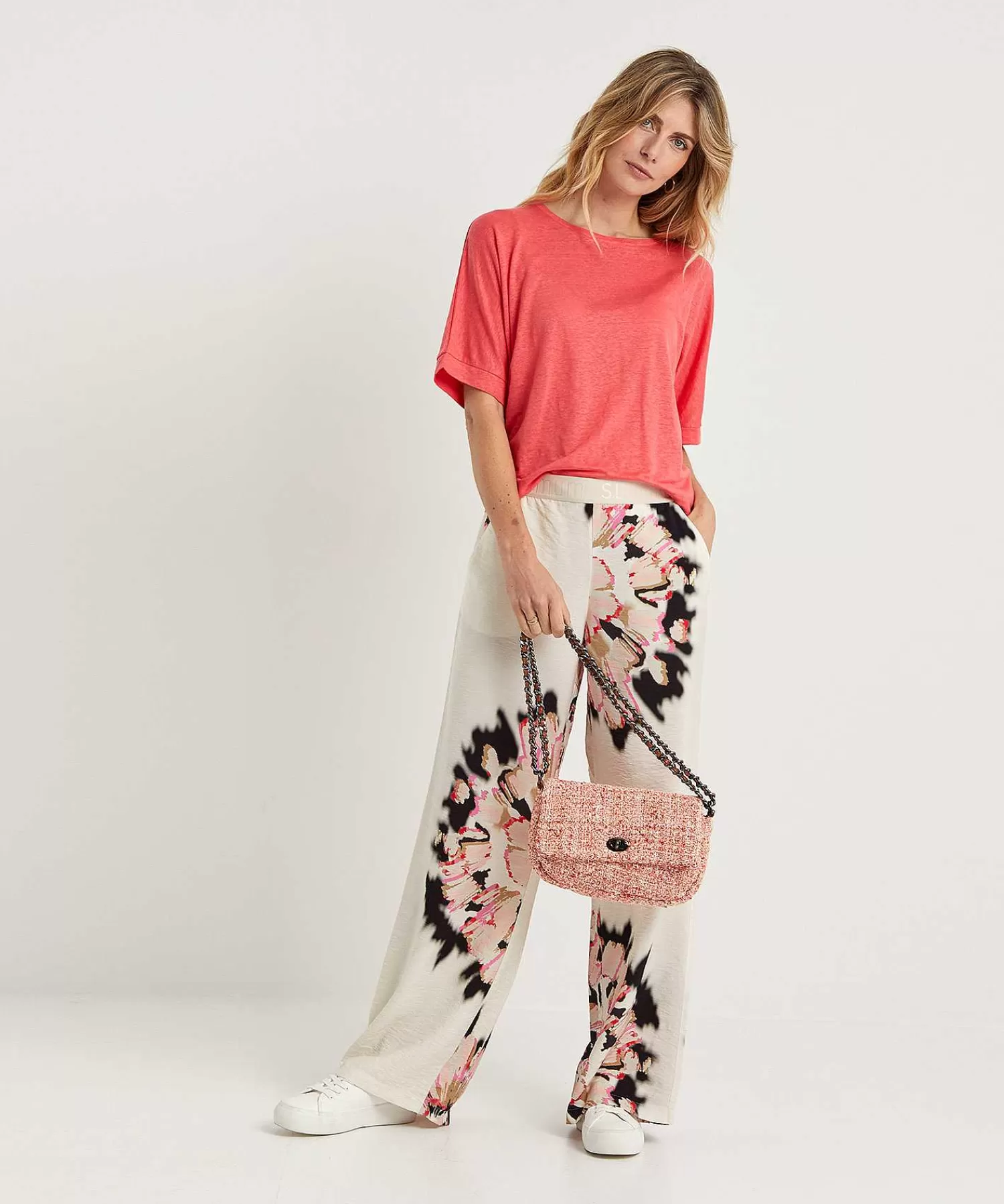 Summum Pantalon Palazzo Maxi Flor Clearance