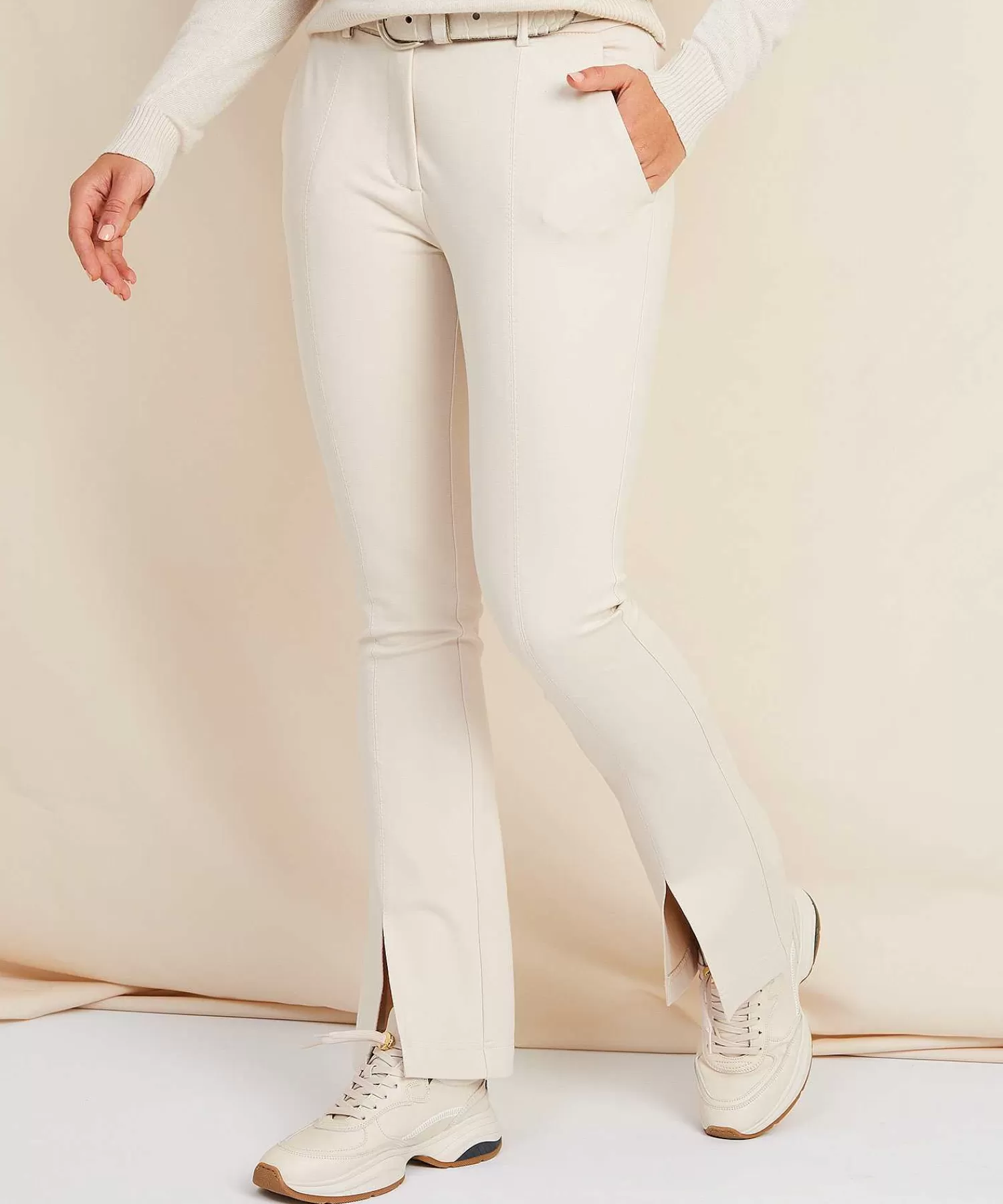 Summum Pantalon Split Punto Milano Cheap