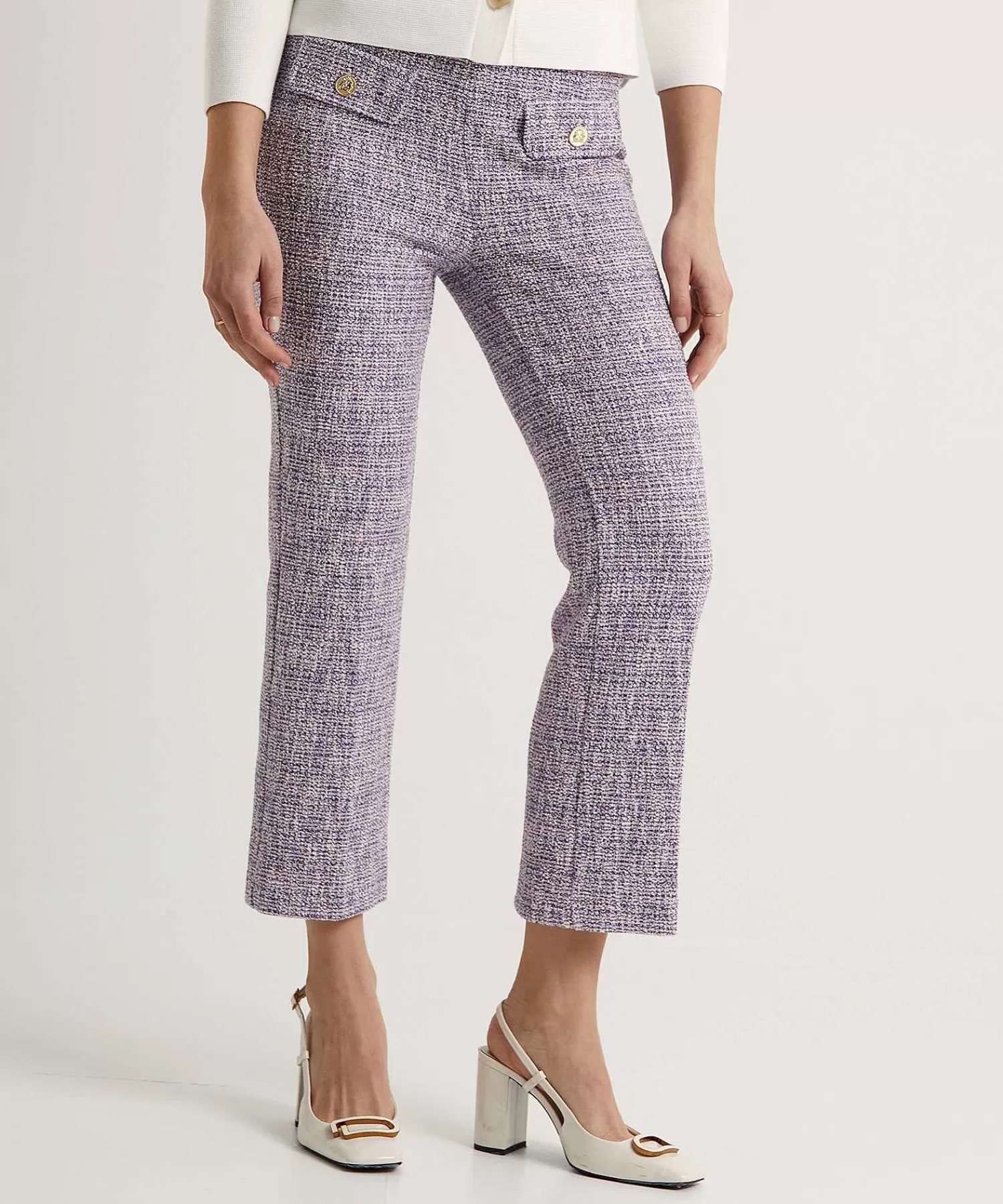 OUI Pantalones Acampanados De Boucle Kick Online