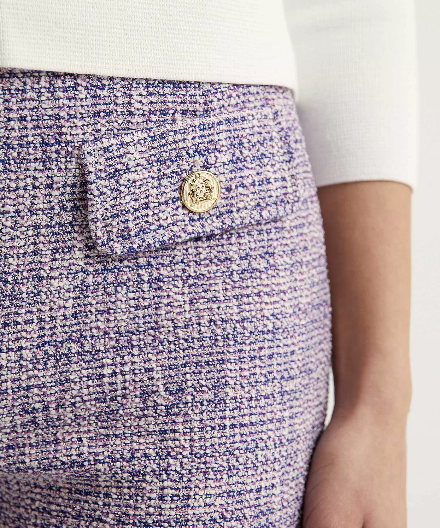 OUI Pantalones Acampanados De Boucle Kick Online
