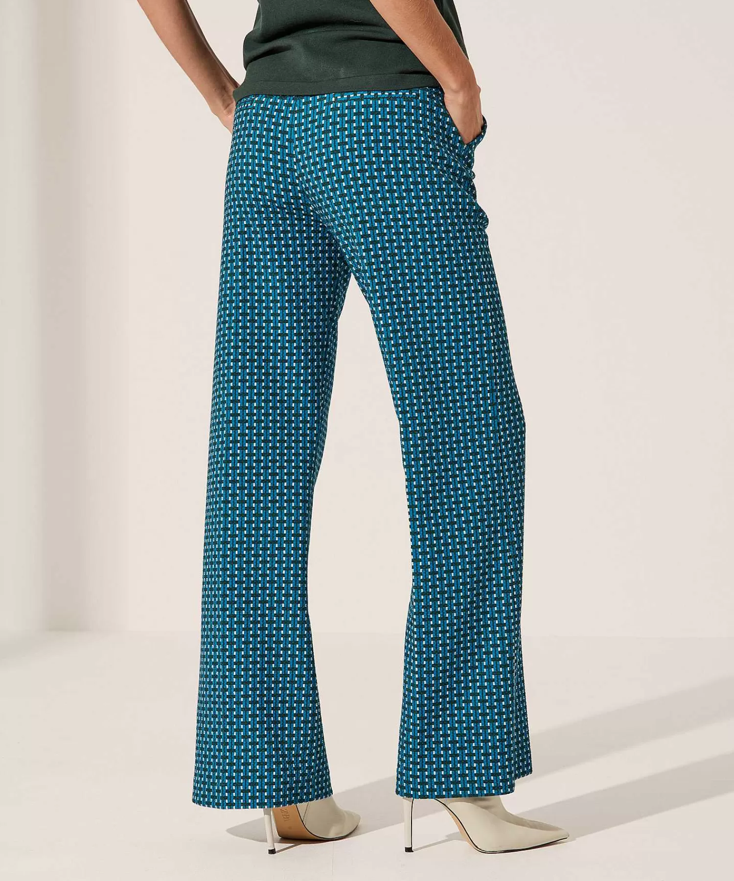 KYRA Pantalones Anchos Con Estructura Multicolor Ferris Hot