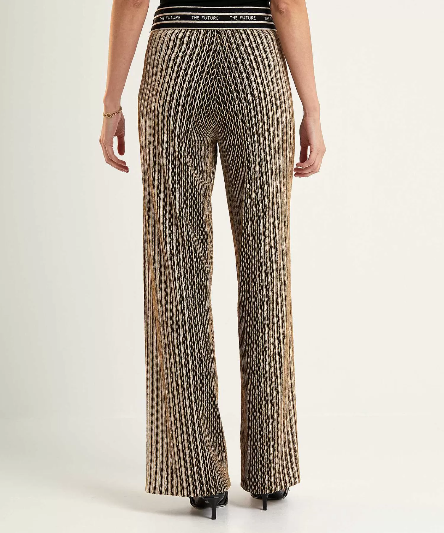 Cambio Pantalones Anchos Con Lurex Allison De Flash Sale