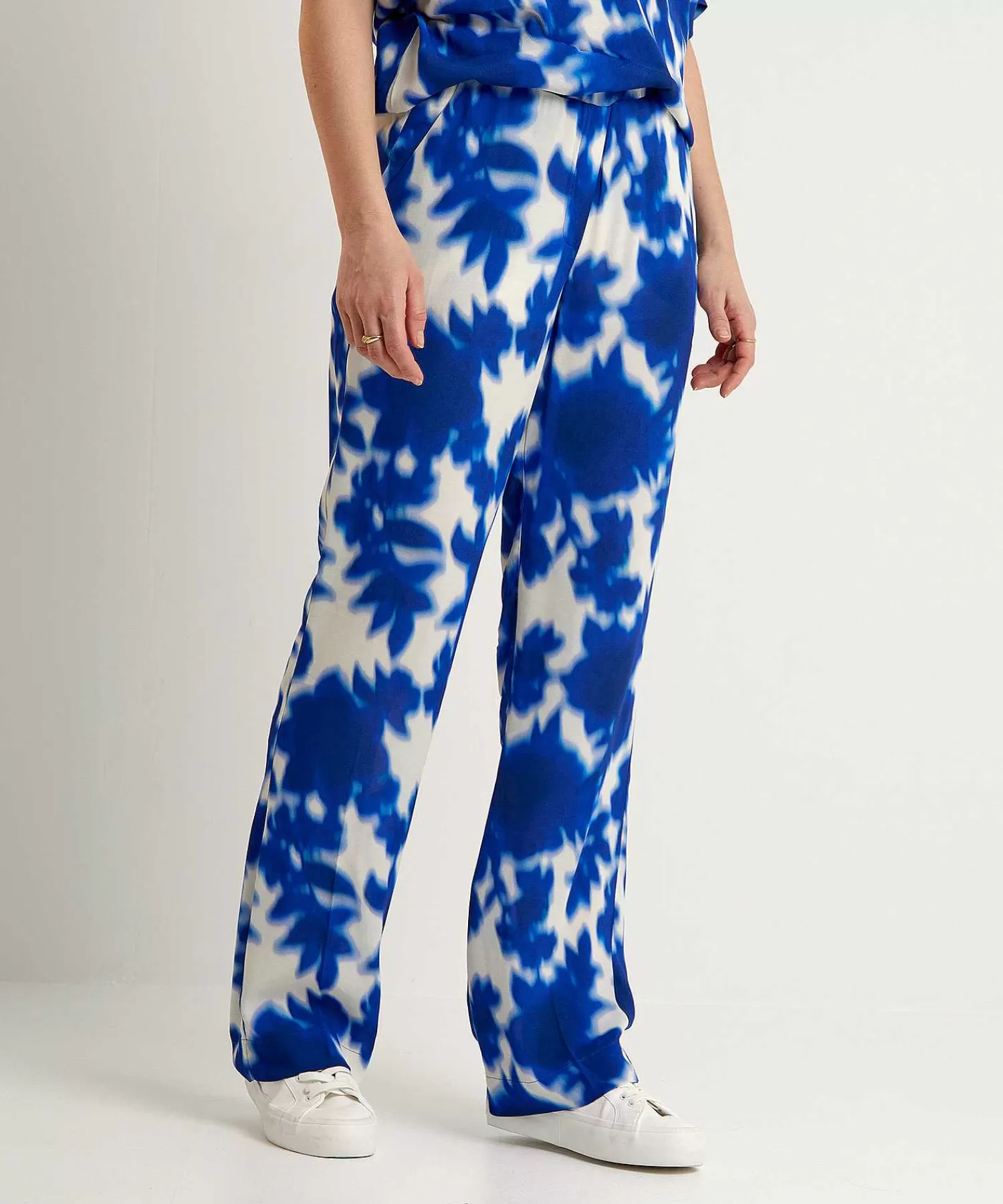 KYRA Pantalones Anchos Estampado Floral Iris Outlet