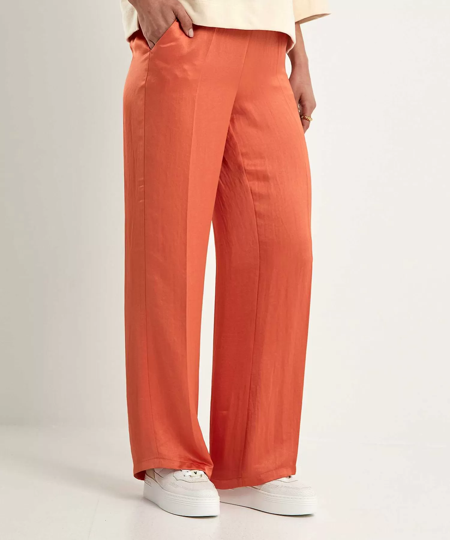 Summum Pantalones Anchos Sedosos Cheap