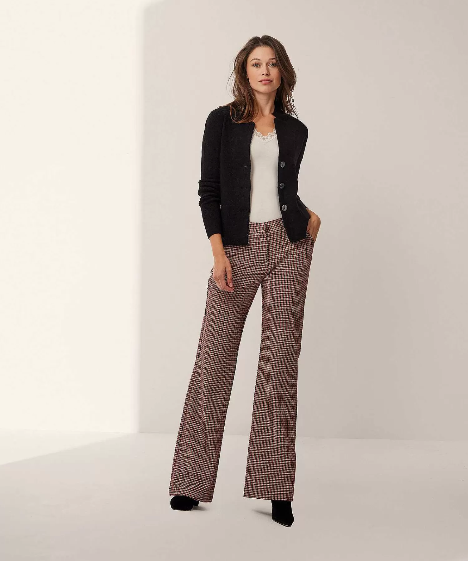 TONI Pantalones Anchos Jenny Check Fashion