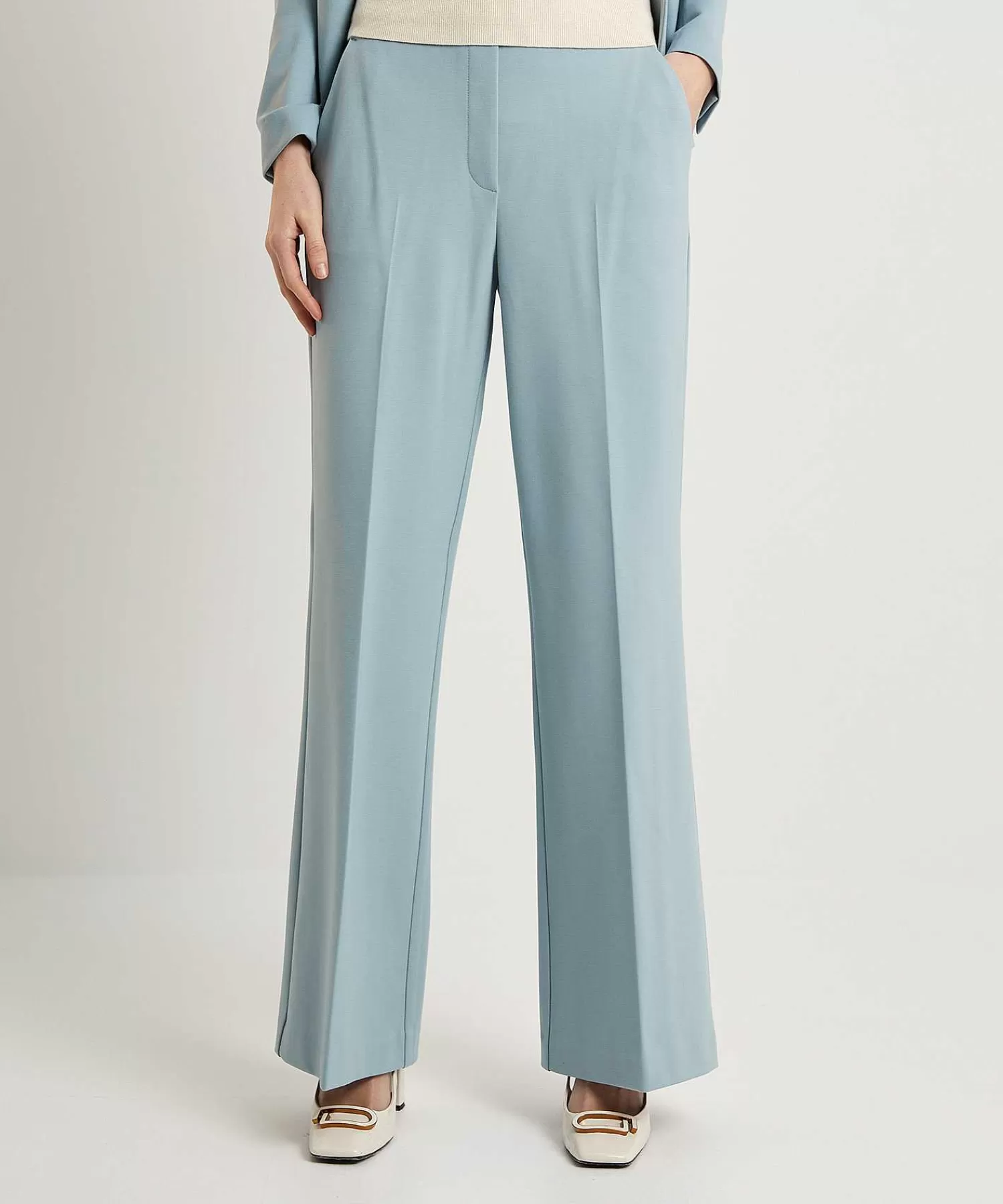 BEAUMONT APPAREL Pantalones Beaumont De Punto De Pernera Ancha Hope Best Sale