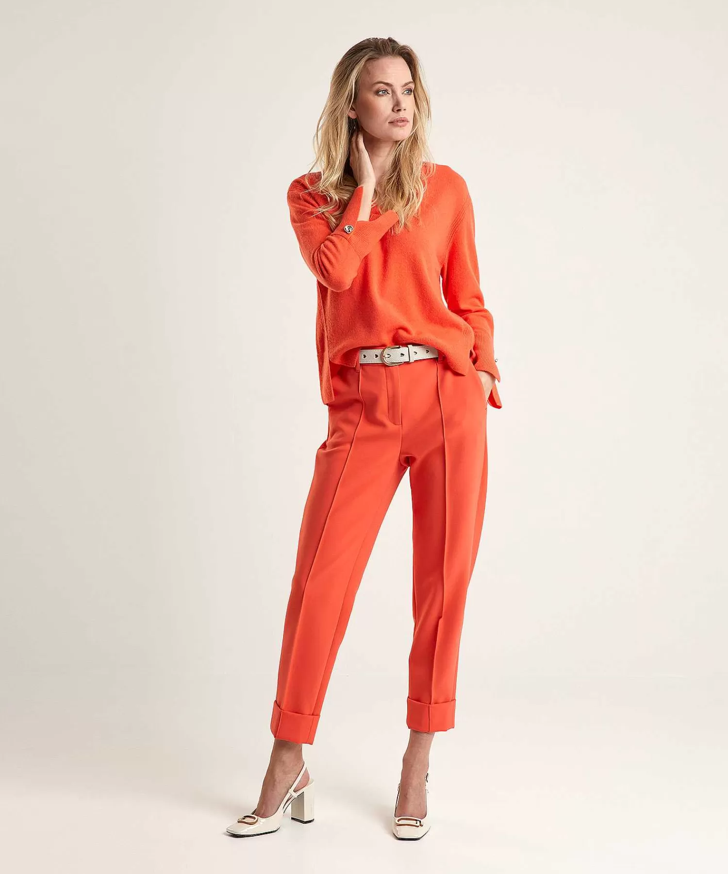 Marc Cain Collections Pantalones Con Costura Parcial De Marc Cain Fordon Store