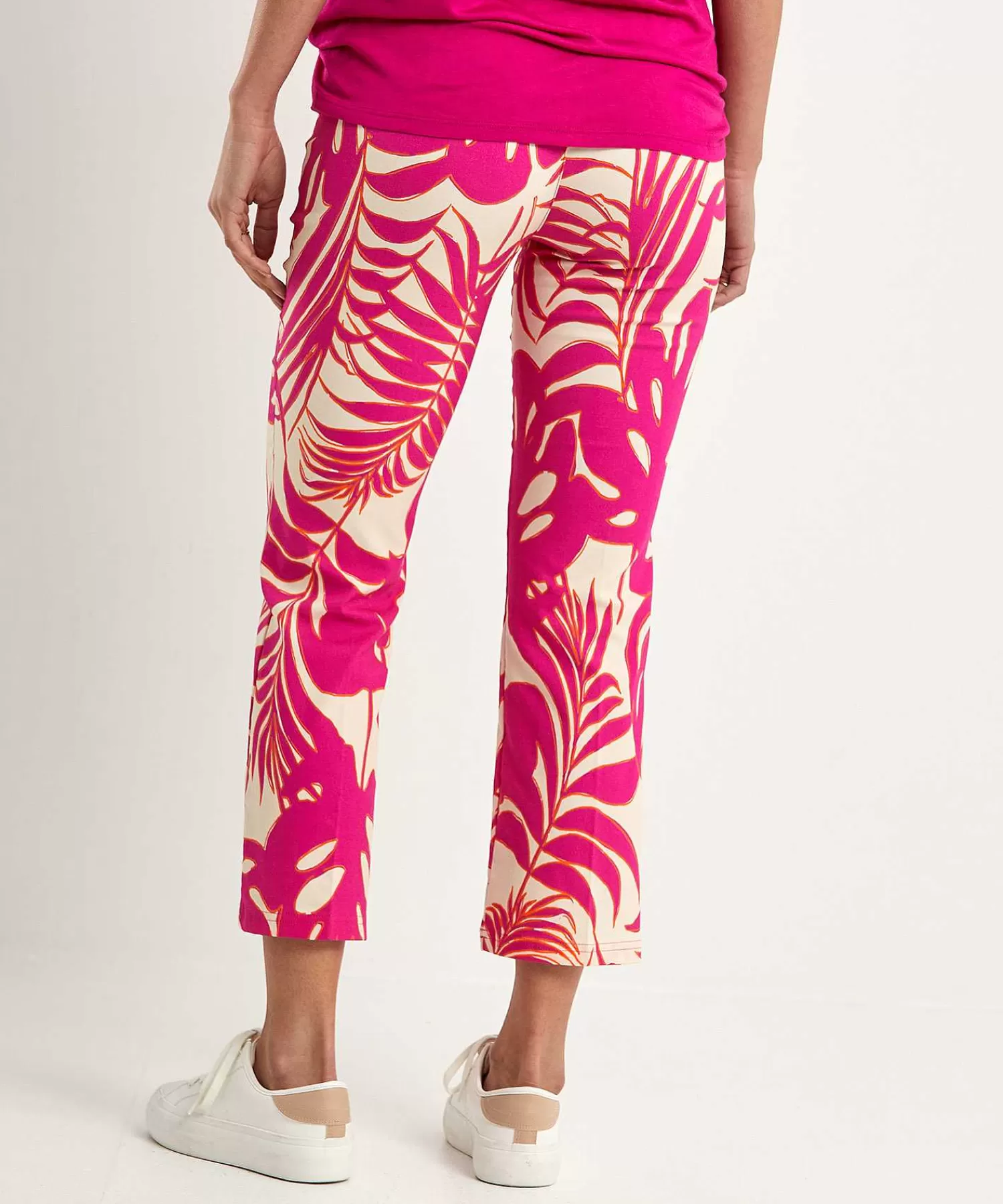 OUI Pantalones Cortos Con Estampado De Hojas Cheap