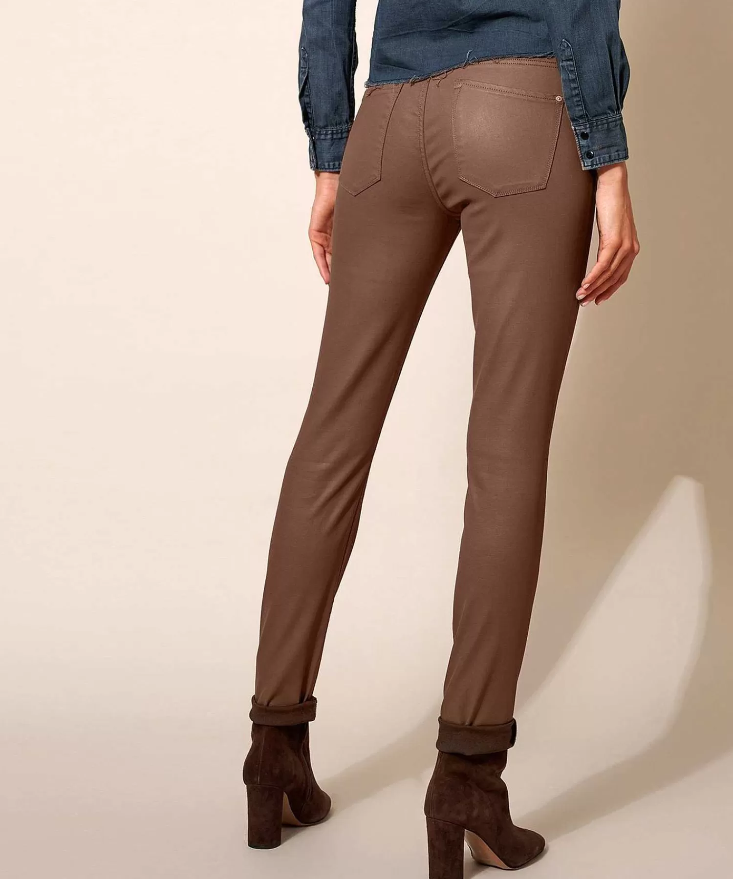 Rosner Pantalones Antonia Denim Revestido Best Sale