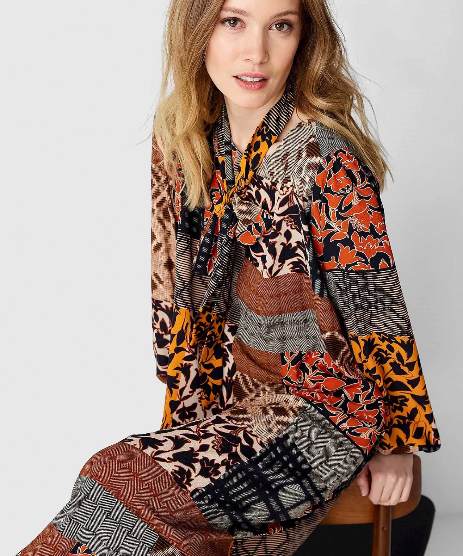 Summum Patchwork De Vestido Definitivo Outlet