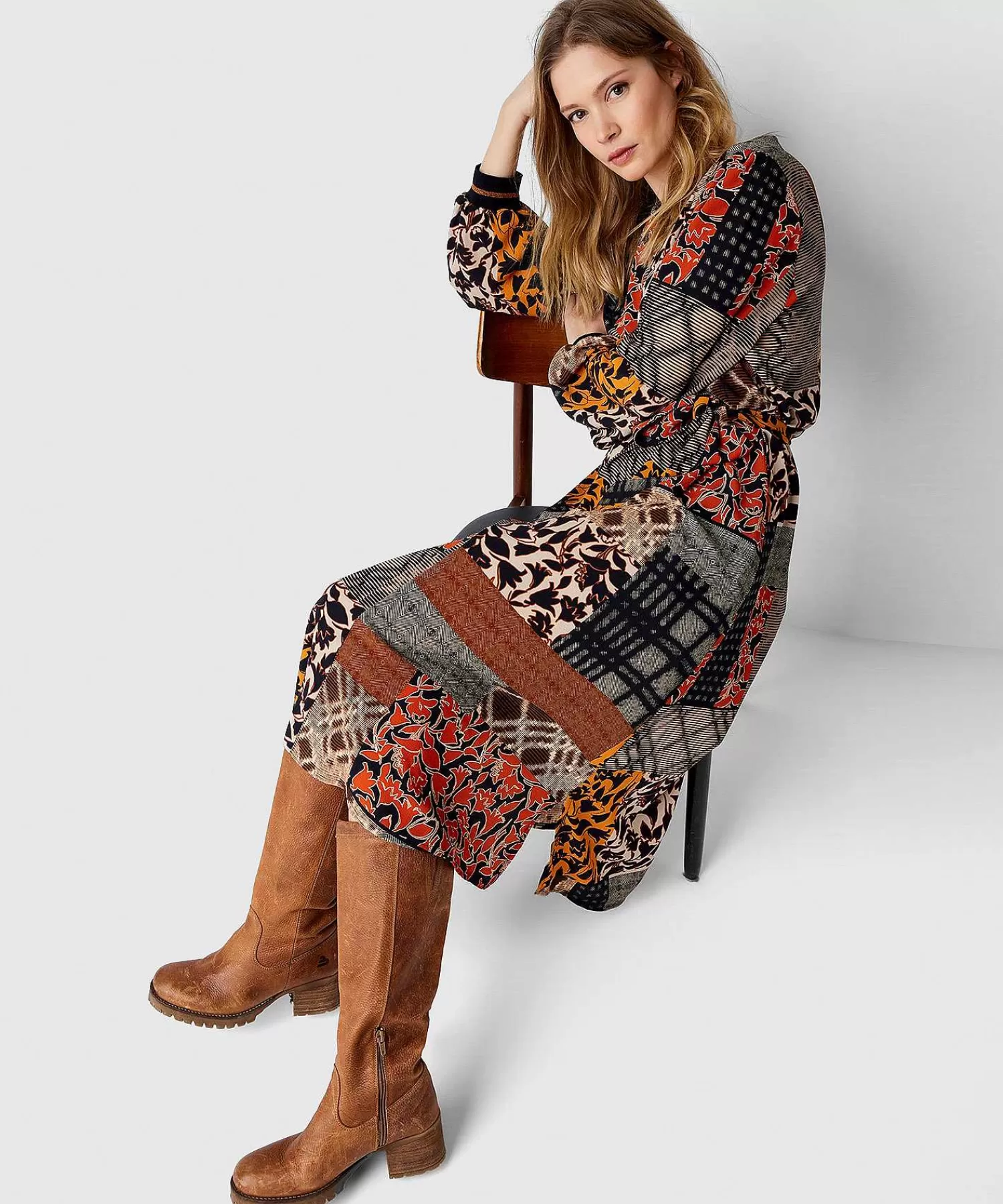 Summum Patchwork De Vestido Definitivo Outlet