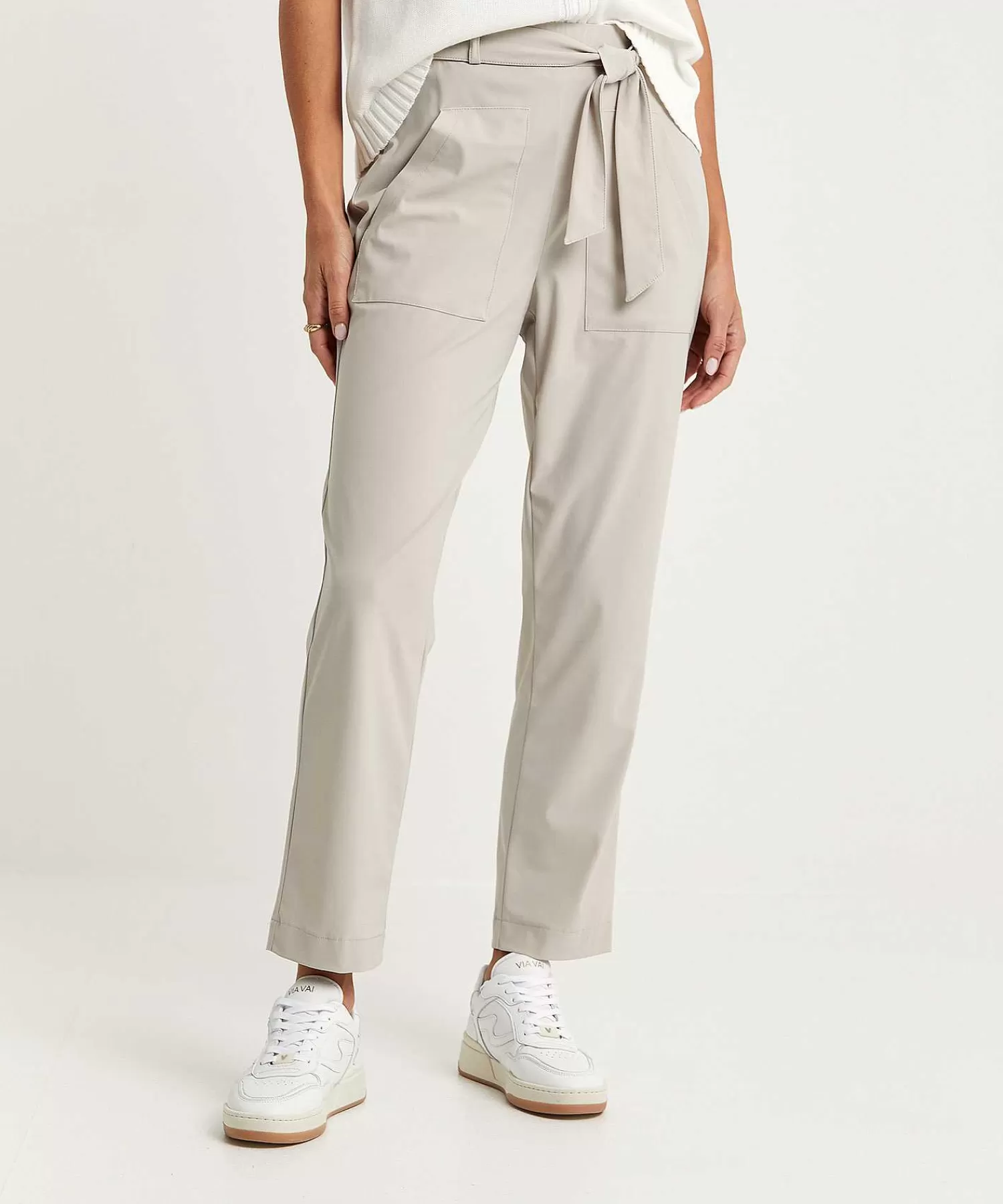 Raffaello Rossi Pantalon Relaxed Fit Travel De Tela Ira Flash Sale