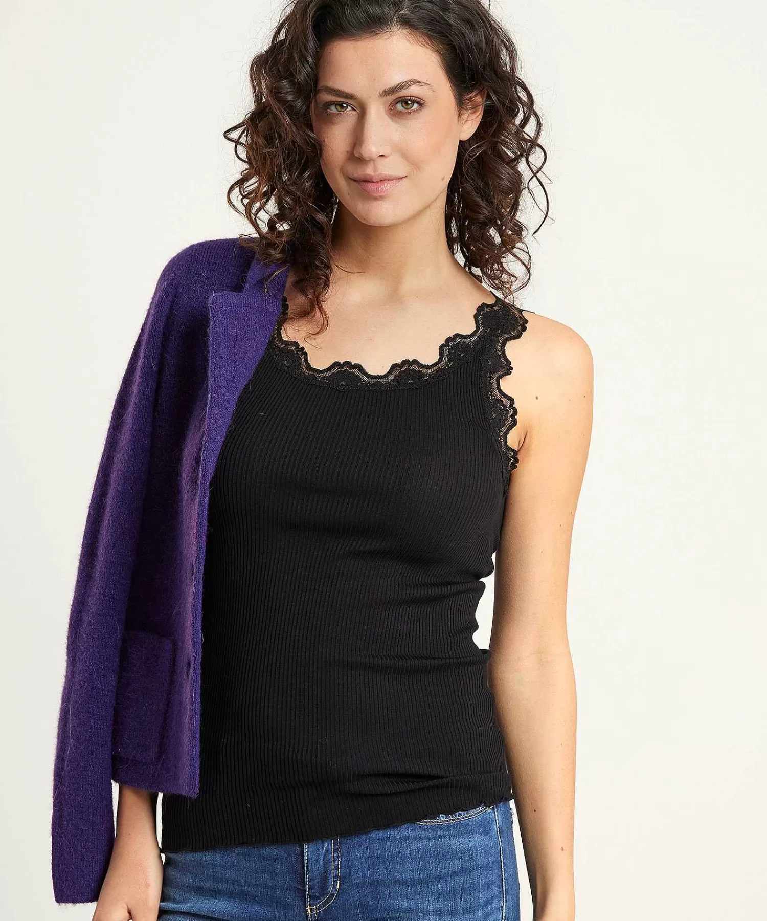 Rosemunde Singlet Canale Encaje/Seda Store