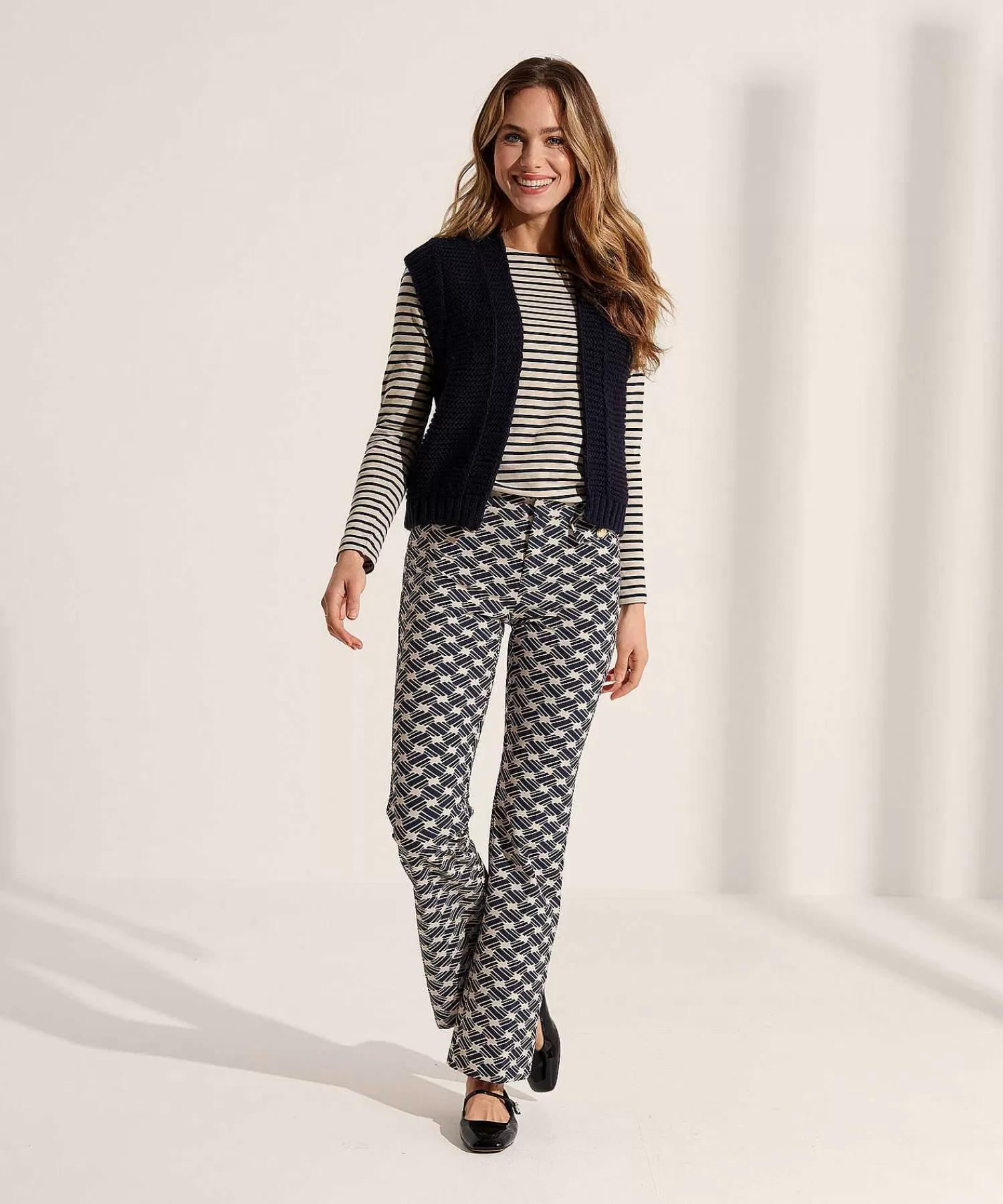 Rosner Pantalon Acampanado Invierno Techno Alisa Print Outlet