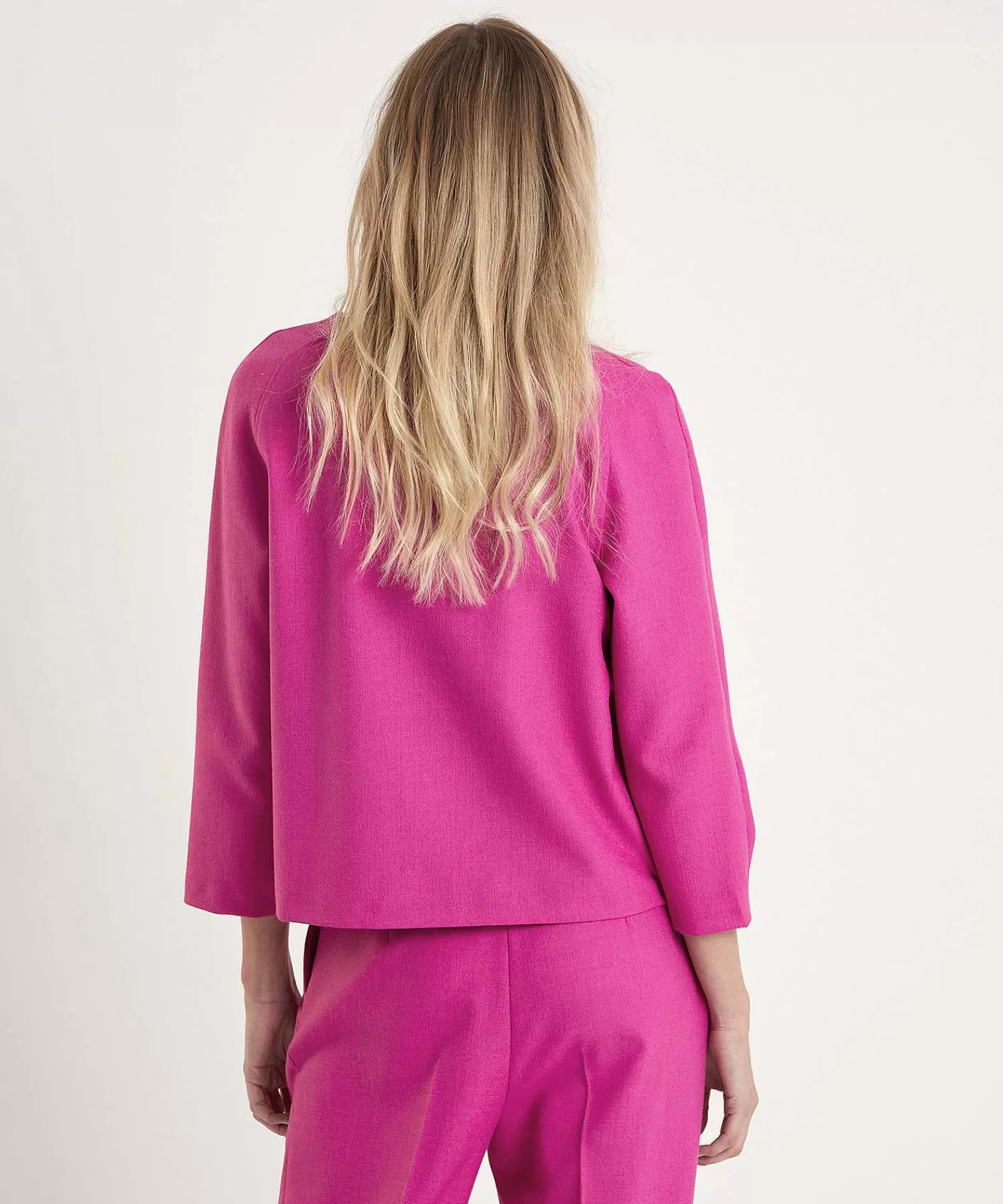 Caroline Biss Top De Crepe Con Manga Raglan De Cheap