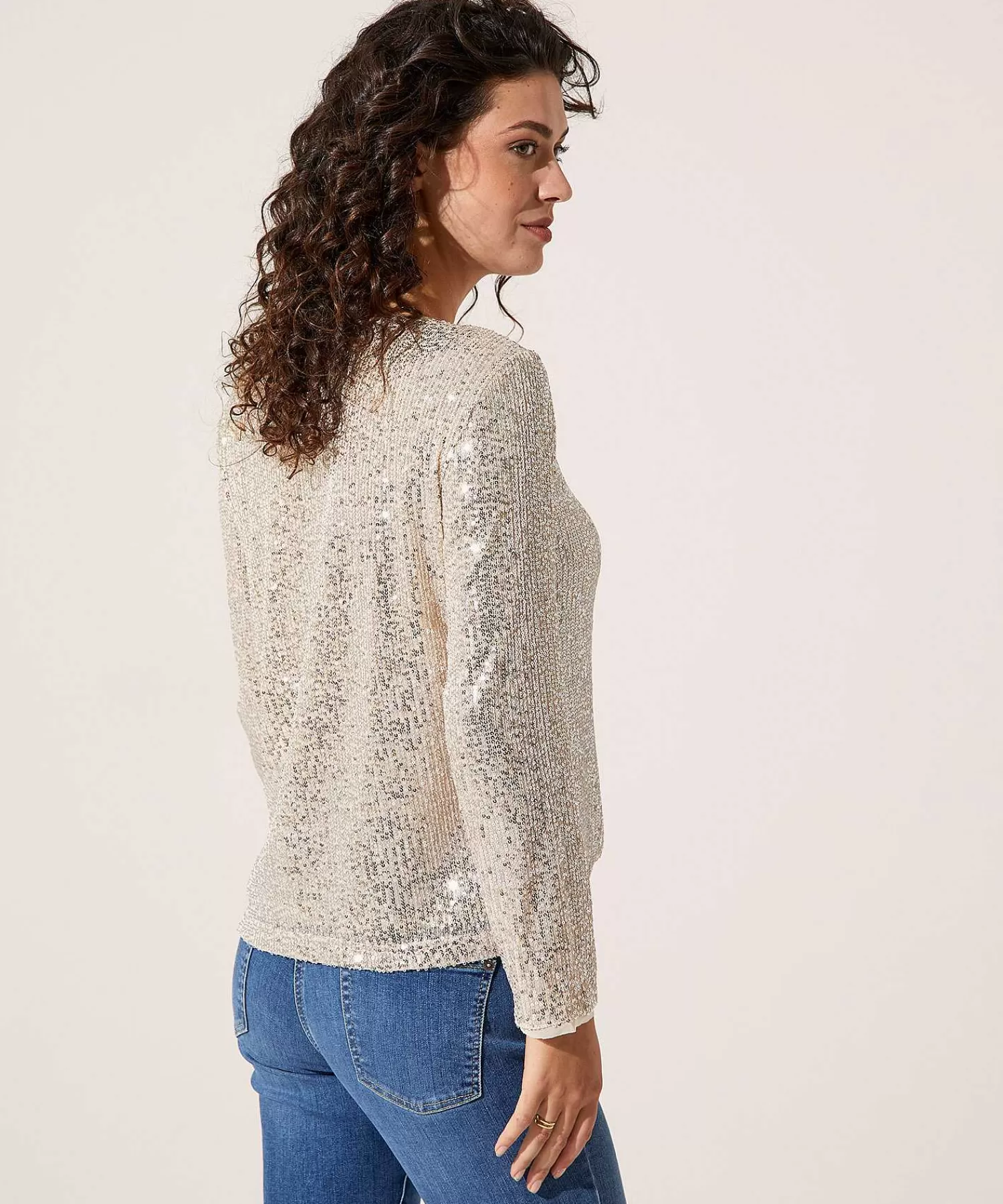 OUI Top Con Lentejuelas Cheap