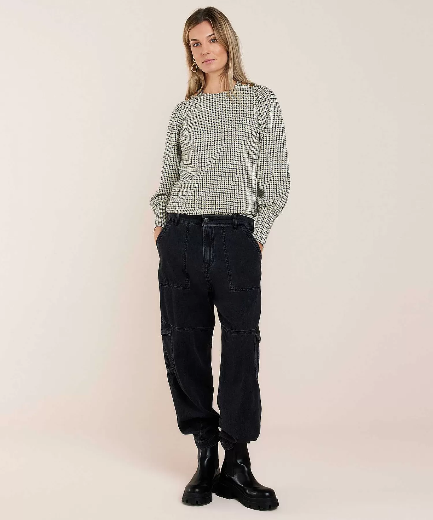 Summum Top Jersey Pied-De-Poule Lurex Fashion