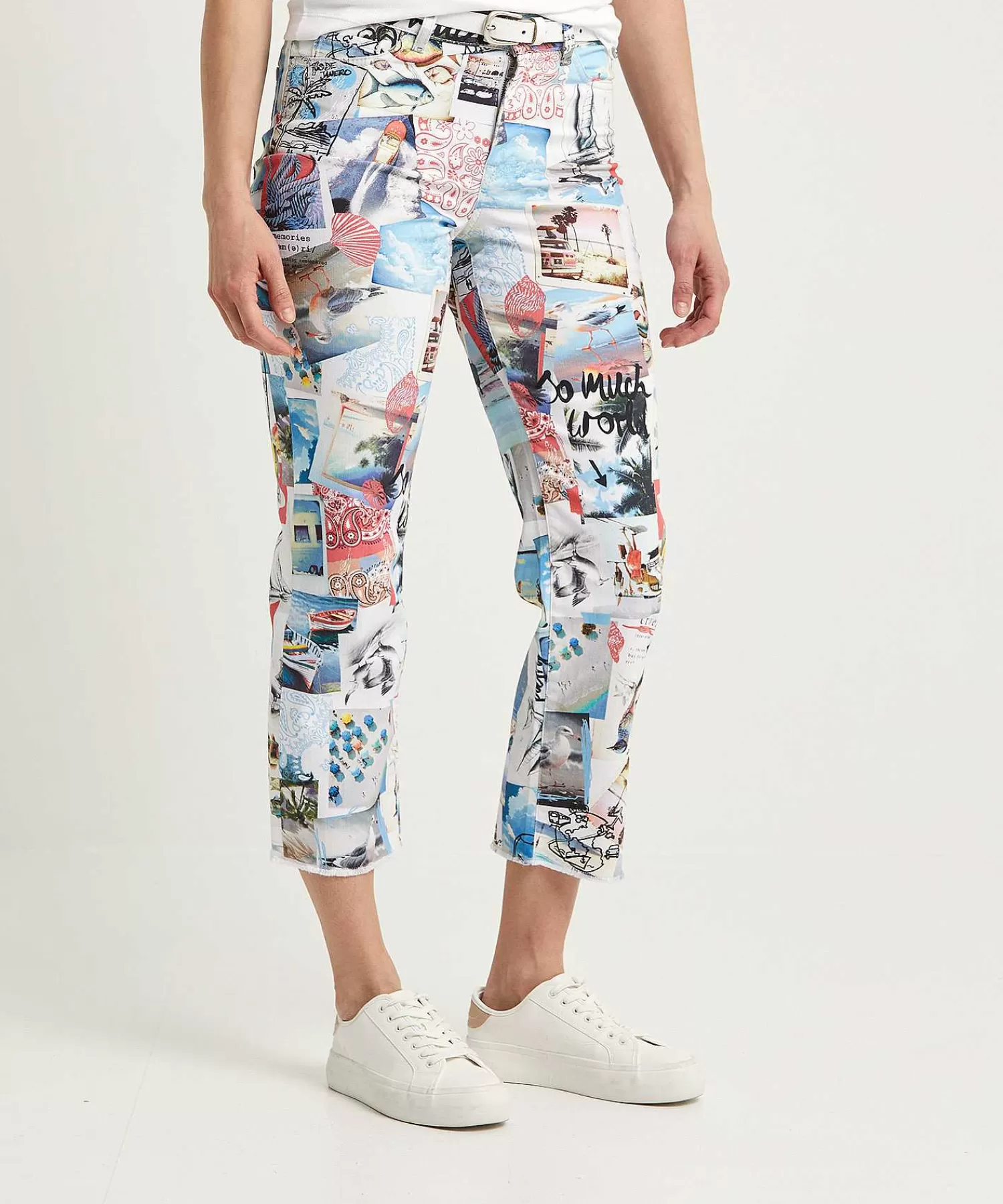 Marc Cain Sports Vaqueros Capri Deportivos Marc Cain Con Estampado Fotografico Fyli Sale