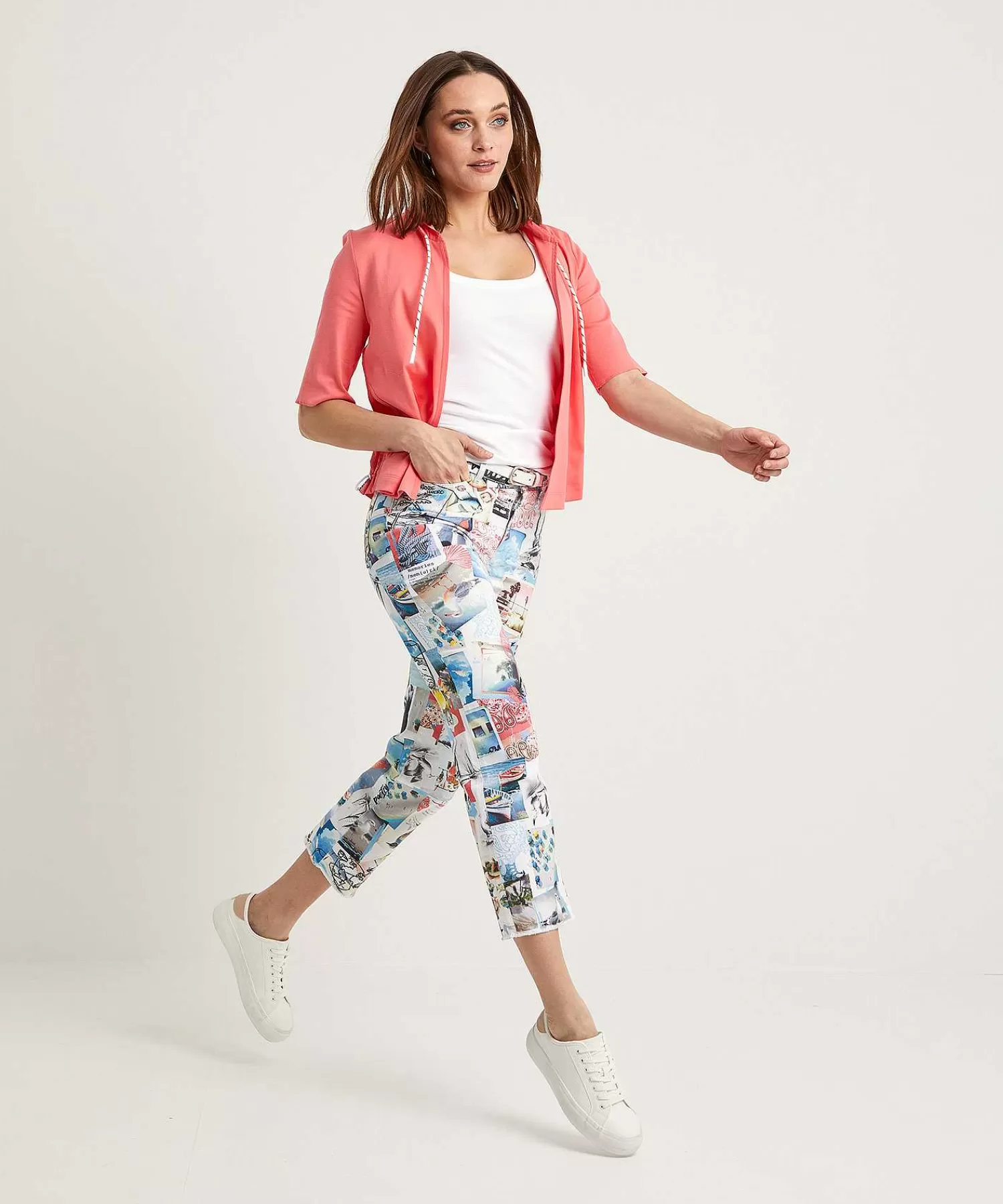 Marc Cain Sports Vaqueros Capri Deportivos Marc Cain Con Estampado Fotografico Fyli Sale