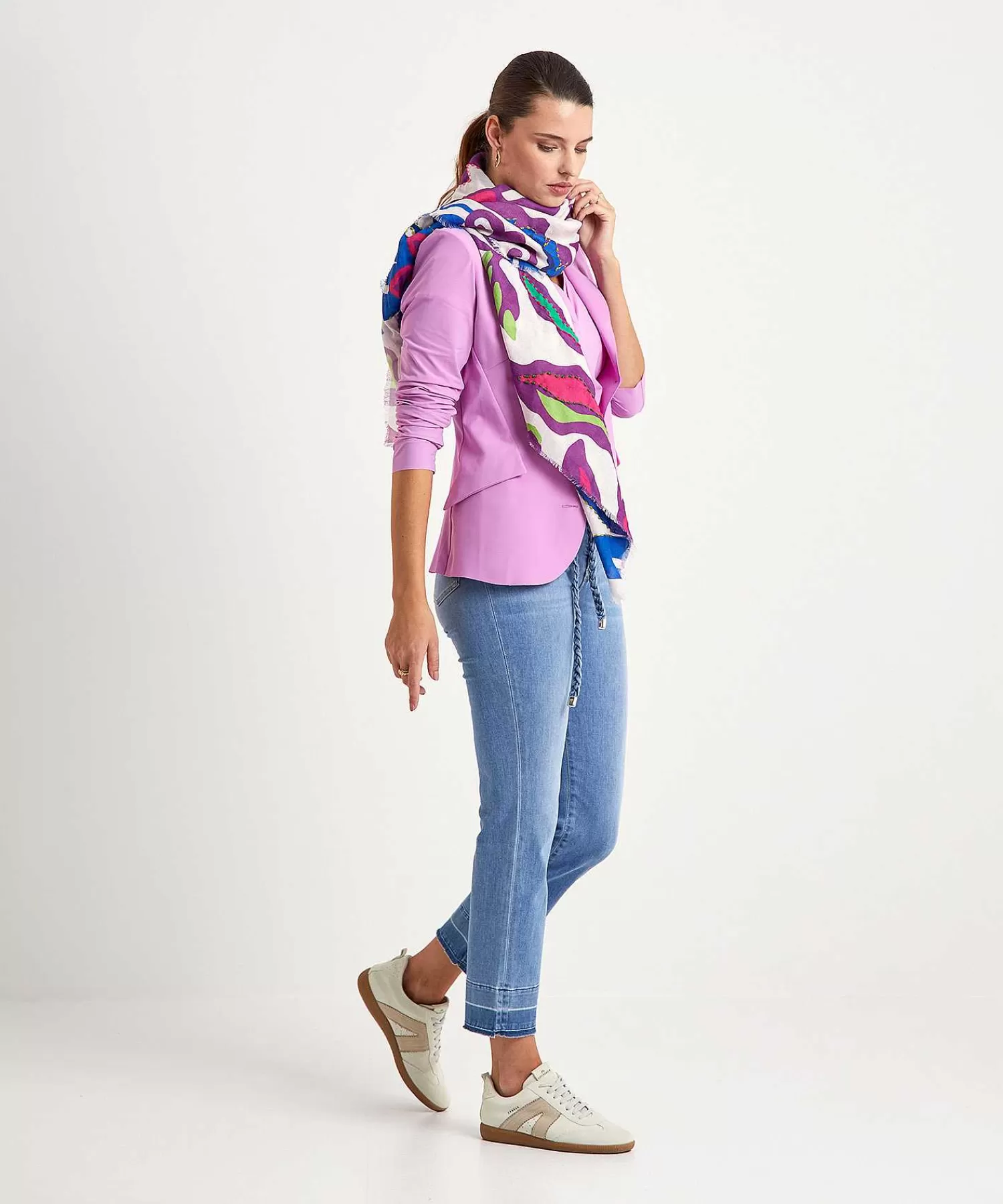 Marc Cain Collections Vaqueros De Campana Con Cinturon Trenzado De Marc Cain Fyli Sale