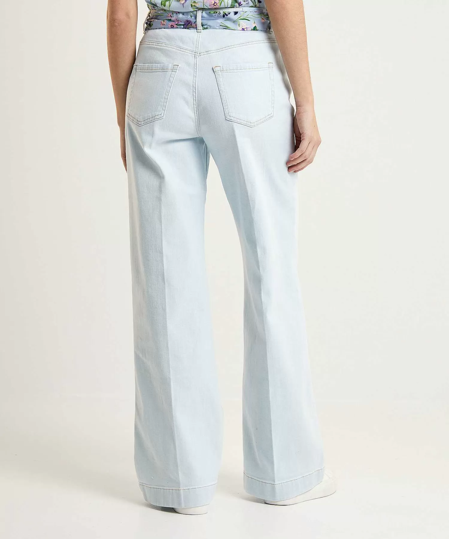 Marc Cain Collections Vaqueros De Pernera Ancha Con Bufanda Marc Cain Warri Hot