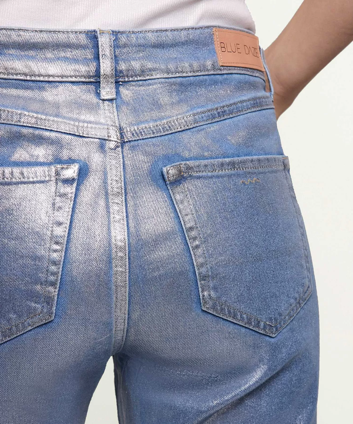 Summum Vaqueros Holgados Revestidos Metallic Zoe Store