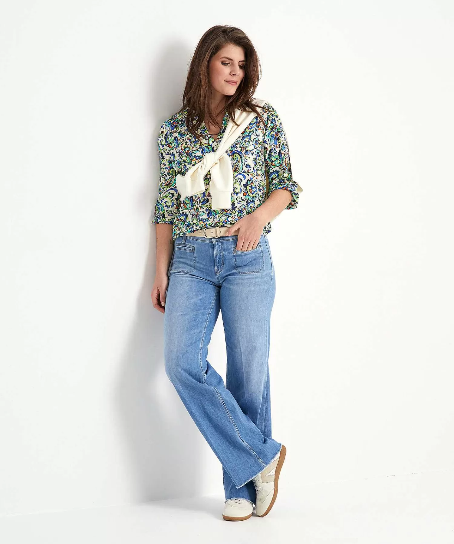 Cambio Vaqueros Pierna Ancha Tess Cheap