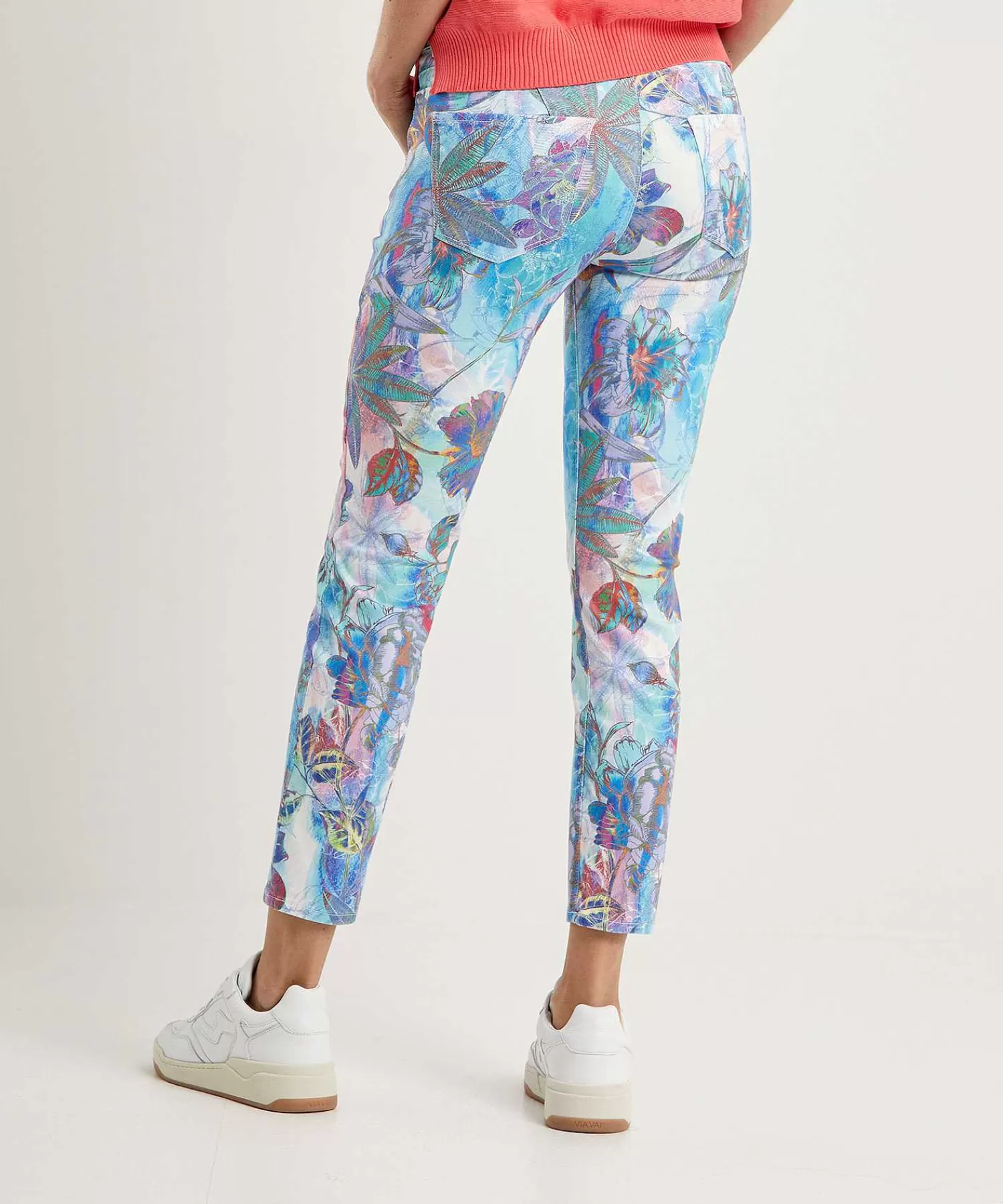 Brax Vaqueros Pitillo Con Estampado Floral Ana De Cheap