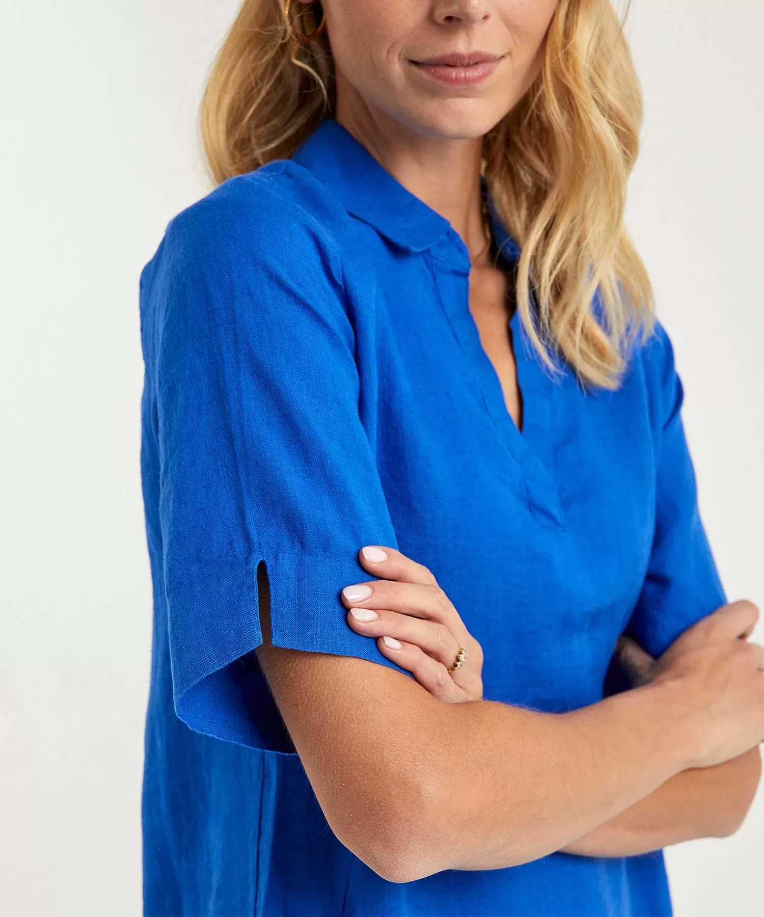 KYRA Vestido Camisero De Lino Laura Cheap