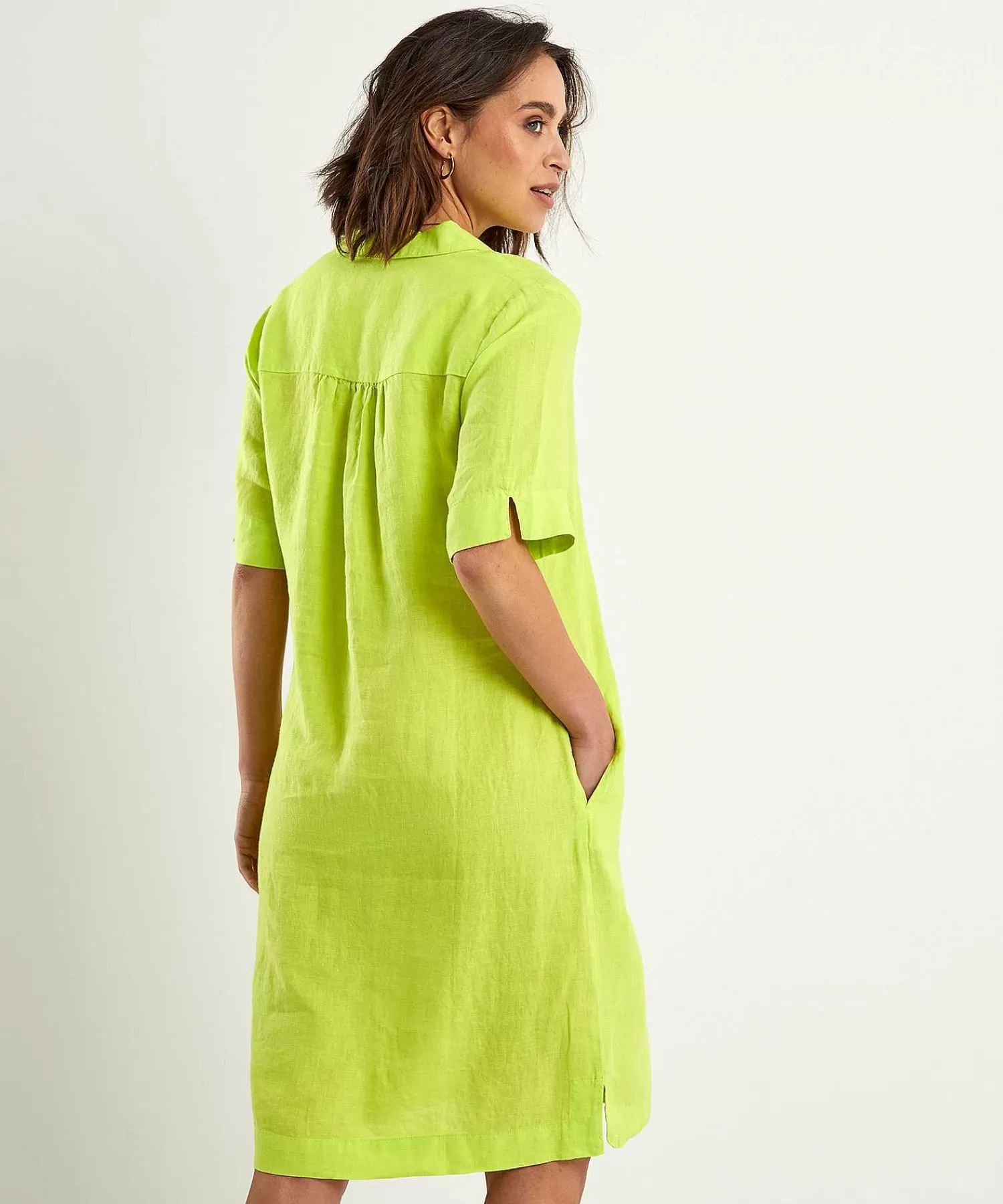 KYRA Vestido Camisero De Lino Laura Discount